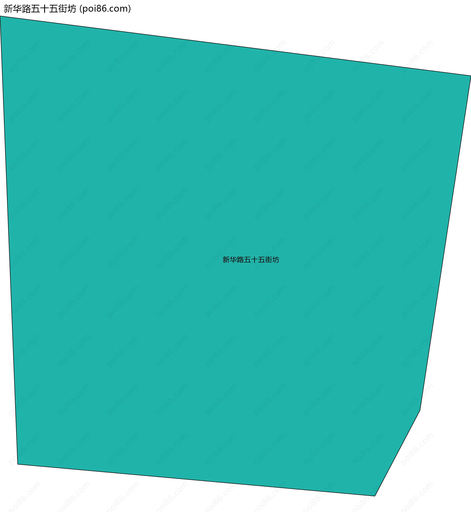 新华路五十五街坊边界地图