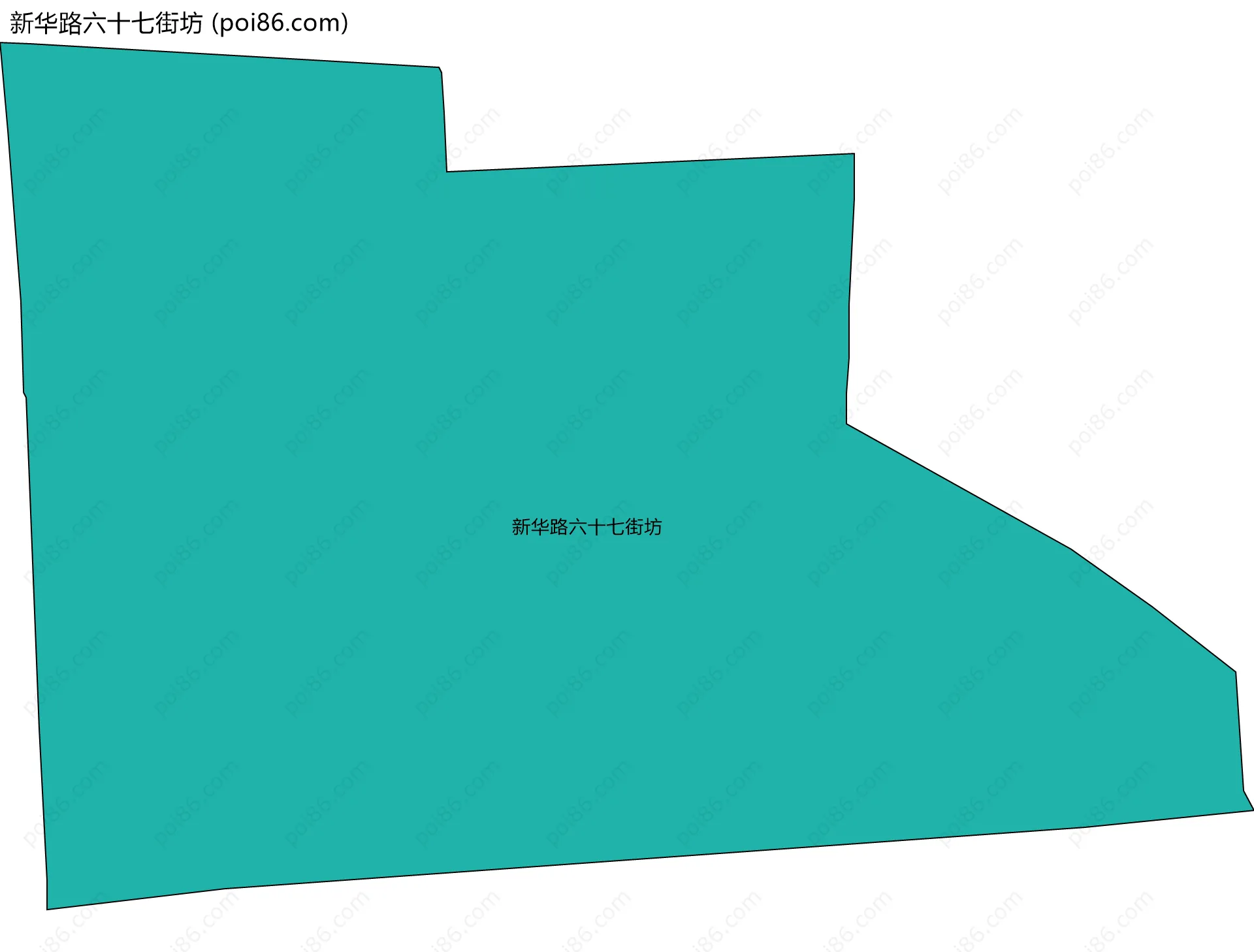 新华路六十七街坊边界地图