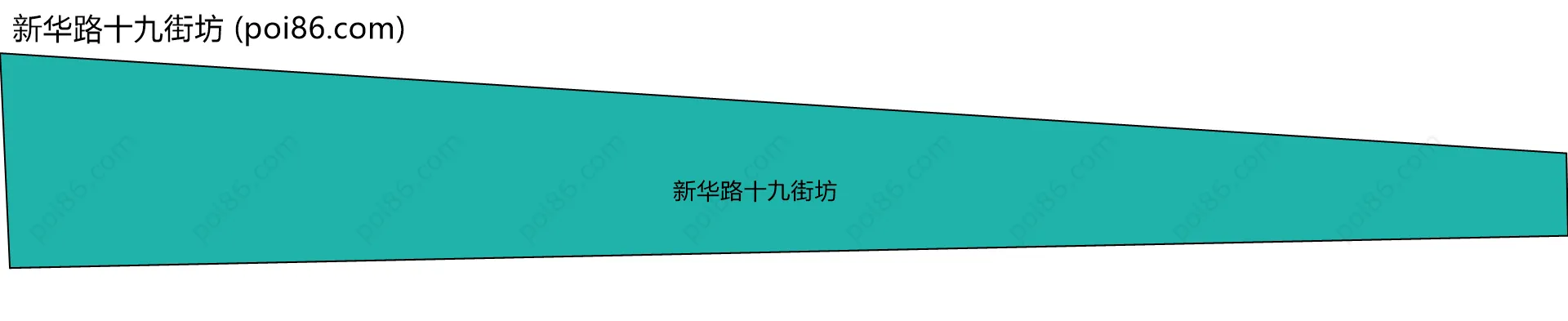 新华路十九街坊边界地图