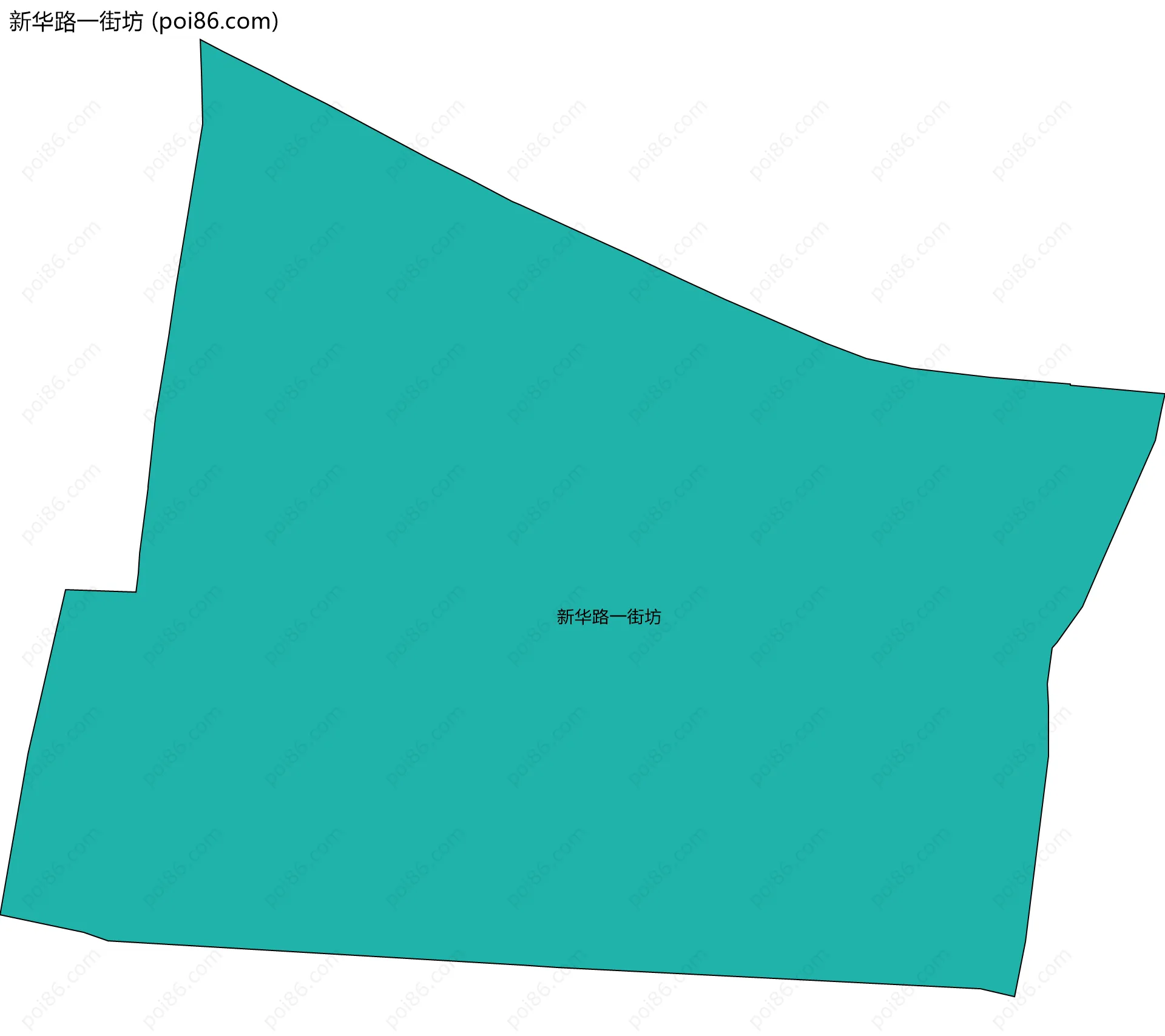 新华路一街坊边界地图