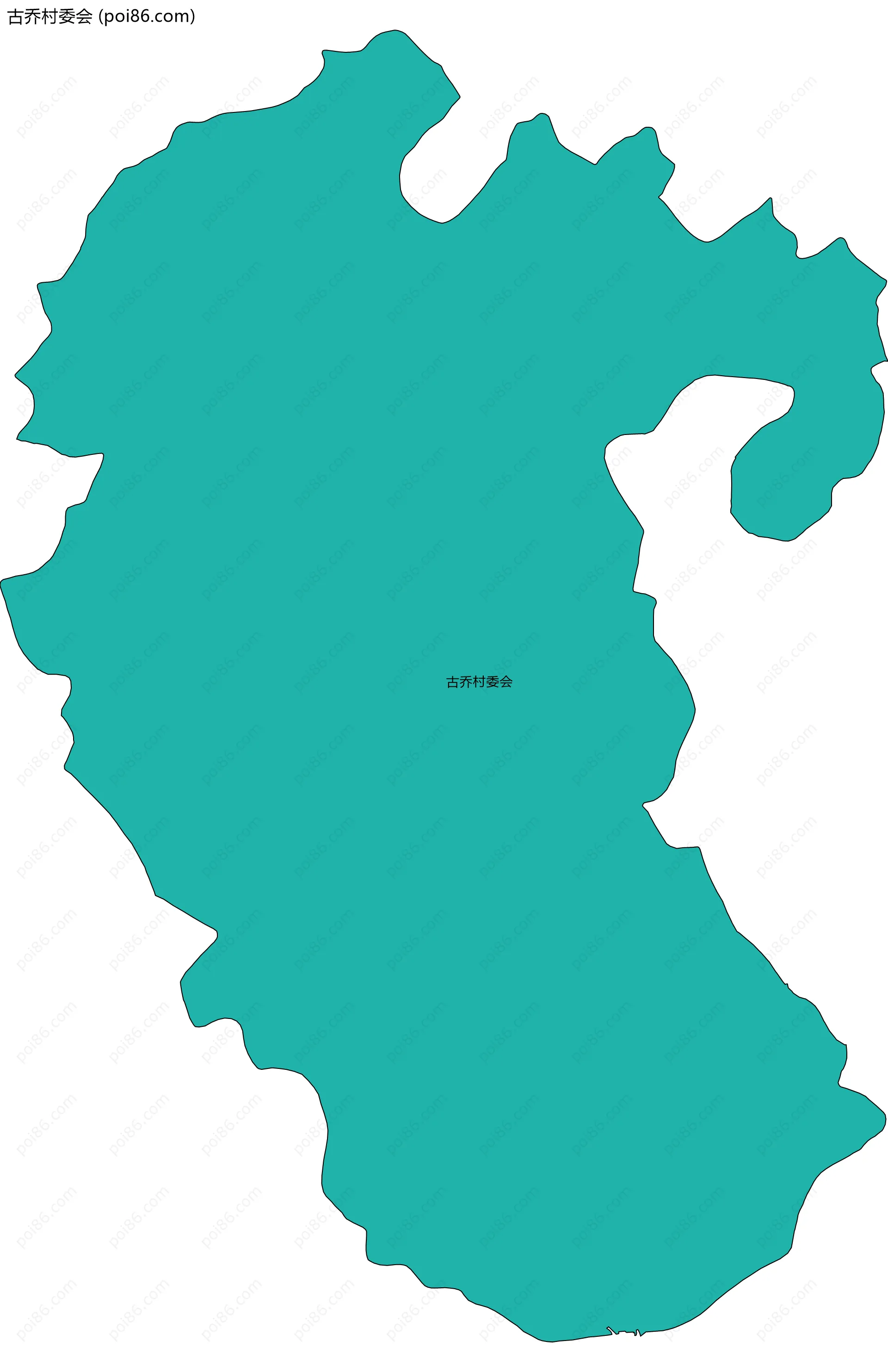 古乔村委会边界地图