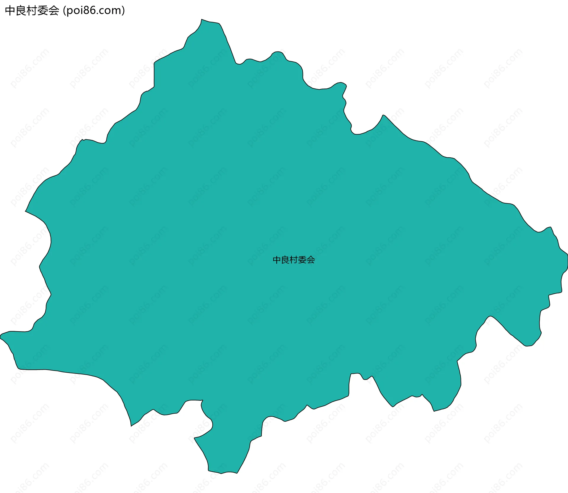 中良村委会边界地图