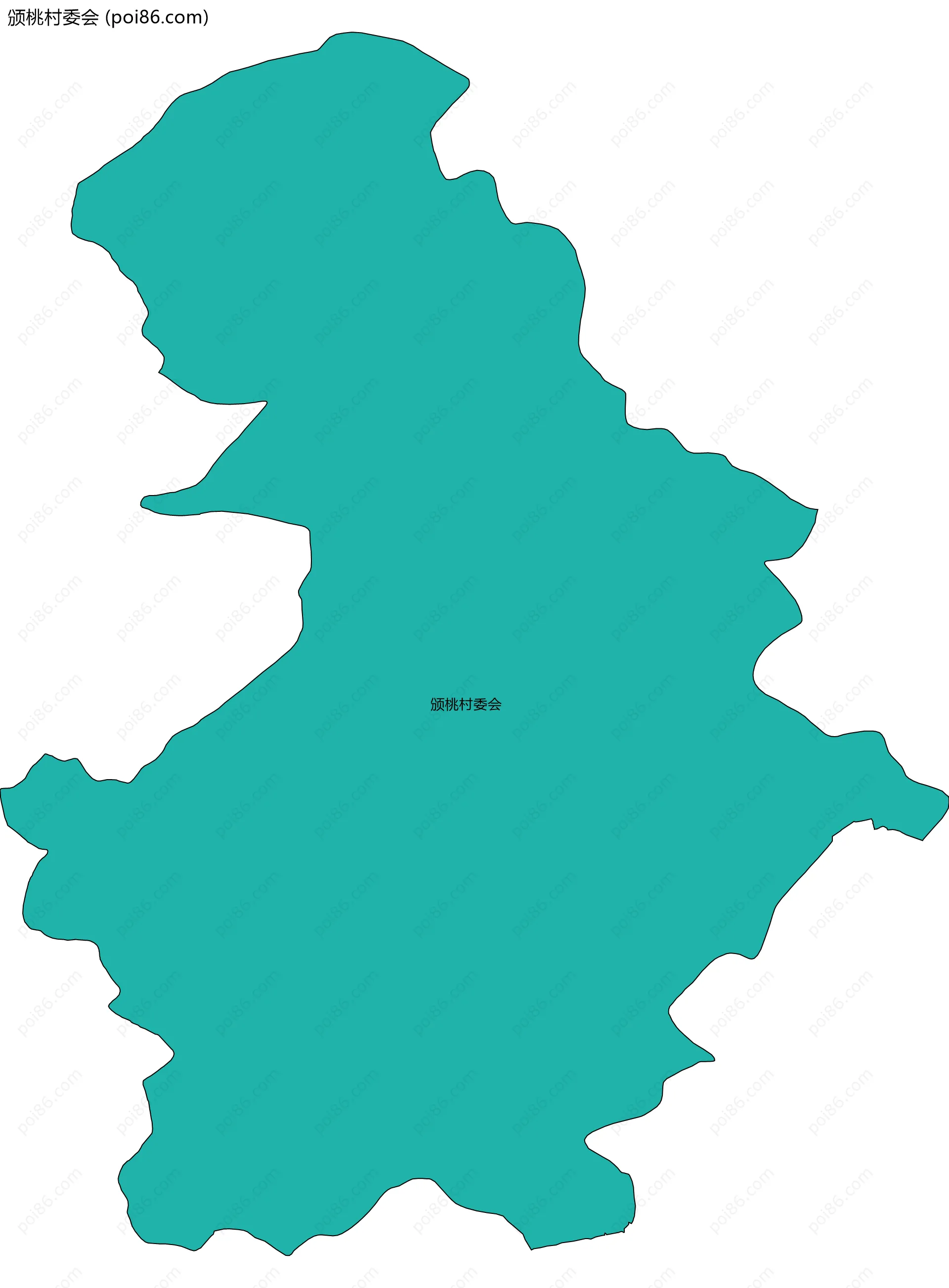 颁桃村委会边界地图