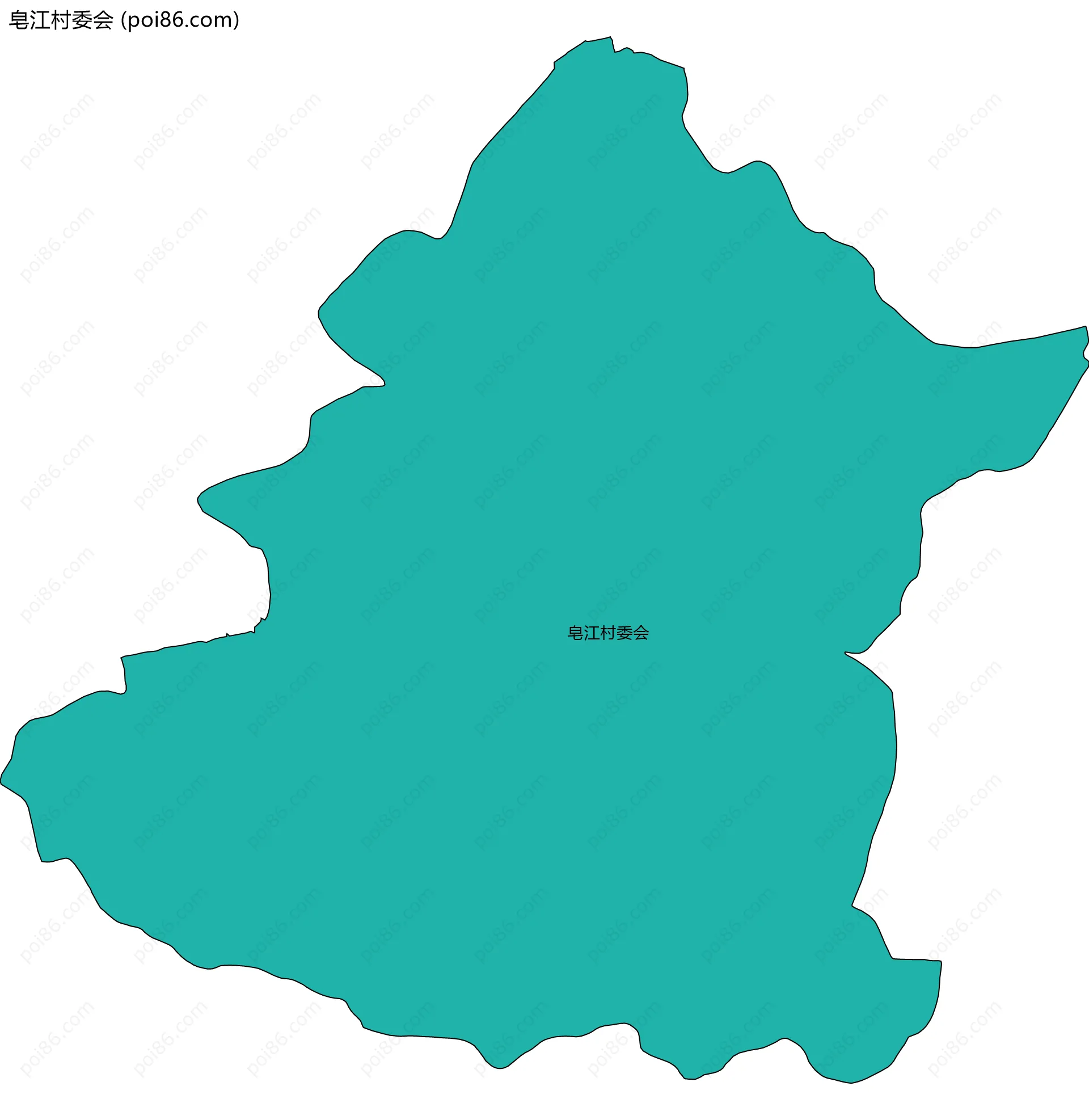 皂江村委会边界地图