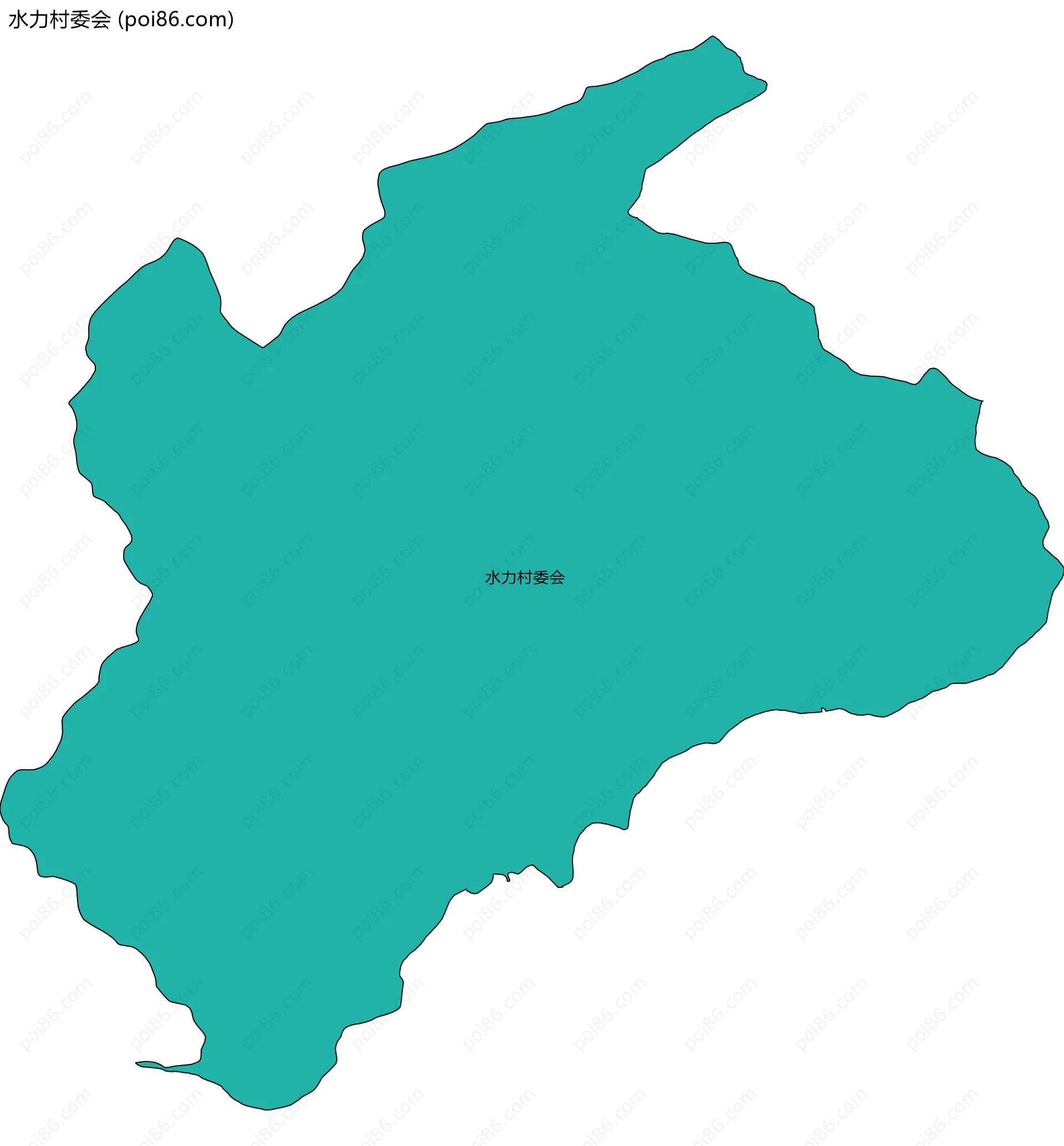 水力村委会边界地图