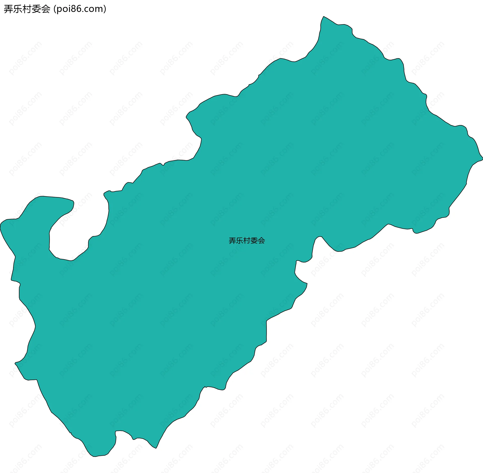 弄乐村委会边界地图