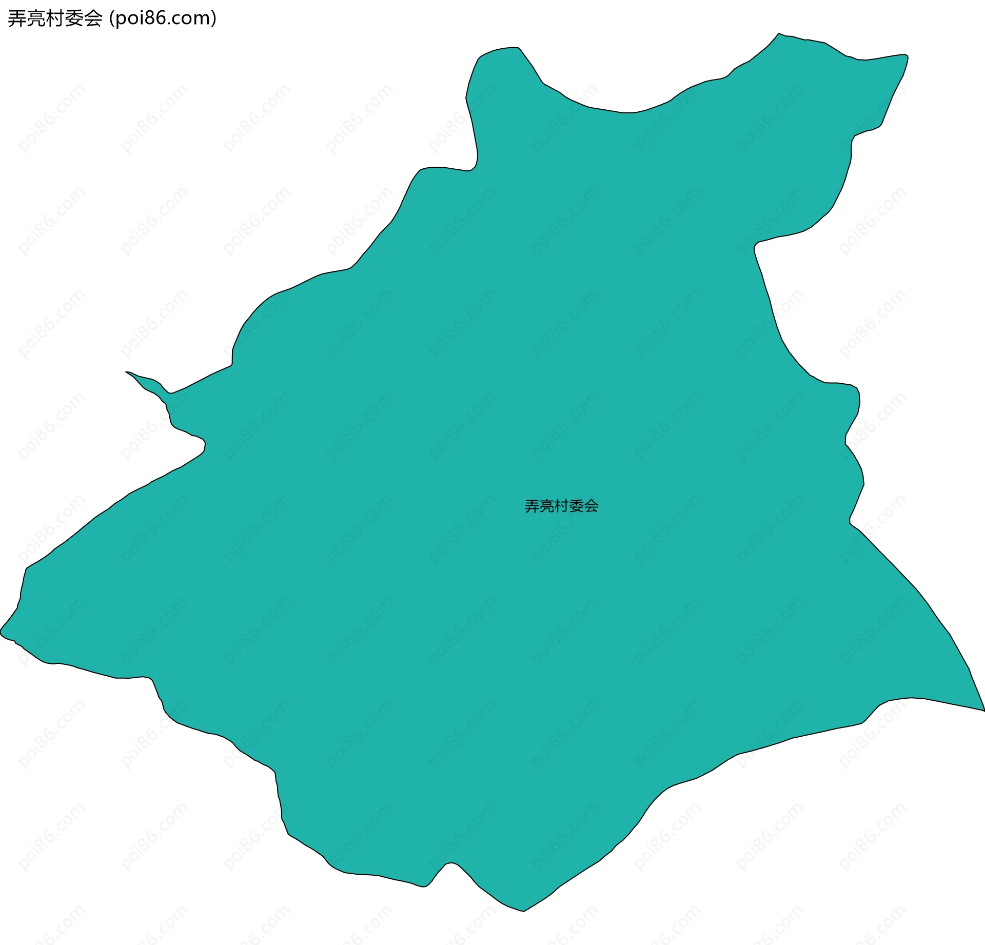 弄亮村委会边界地图