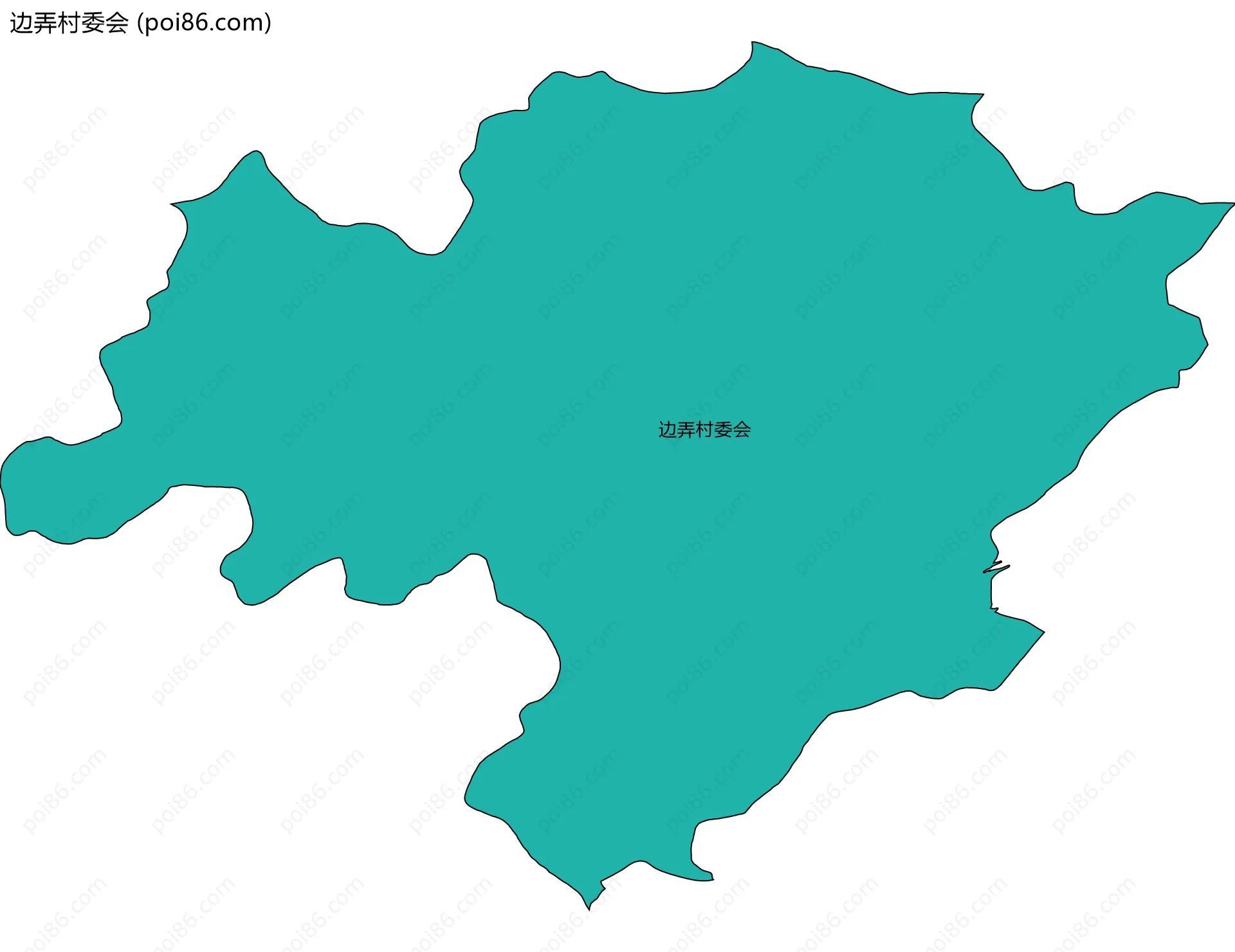 边弄村委会边界地图