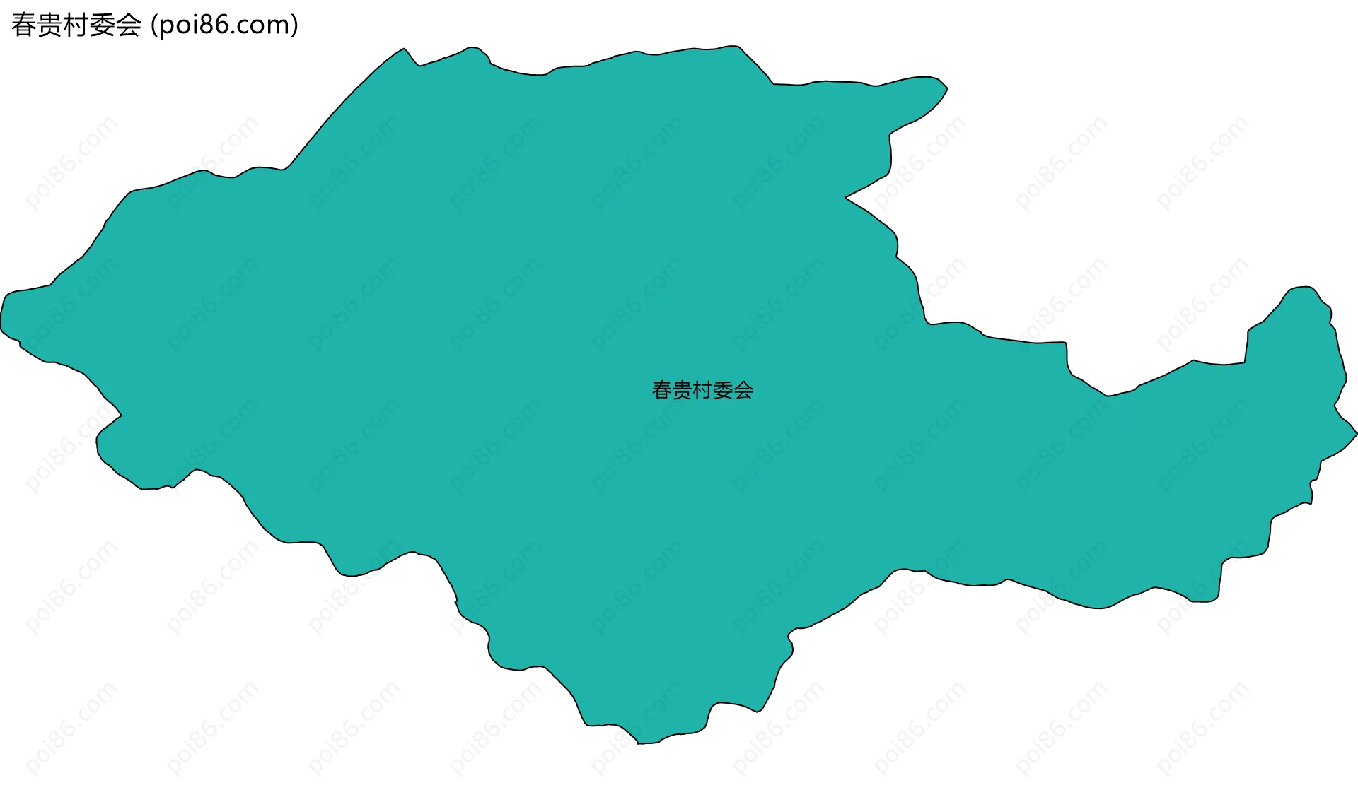 春贵村委会边界地图