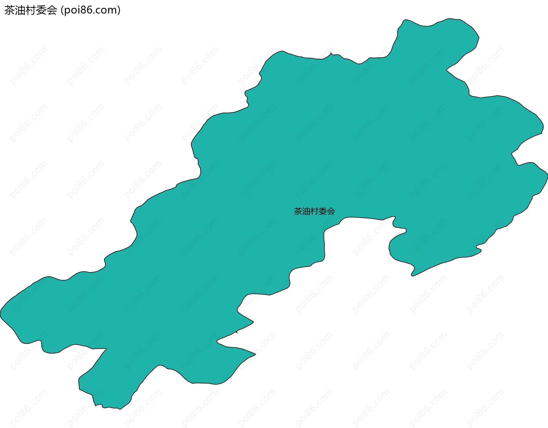 茶油村委会边界地图