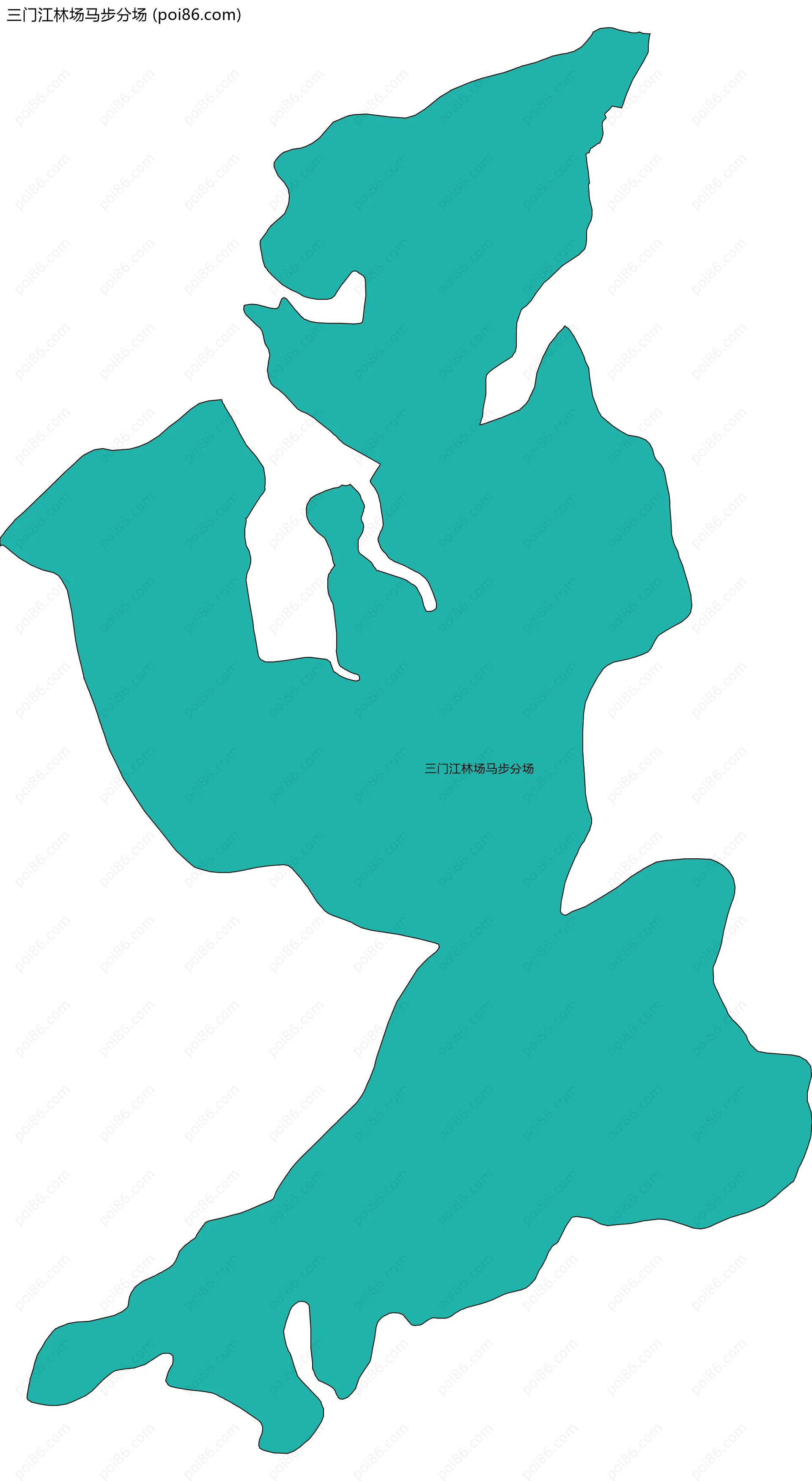 三门江林场马步分场边界地图