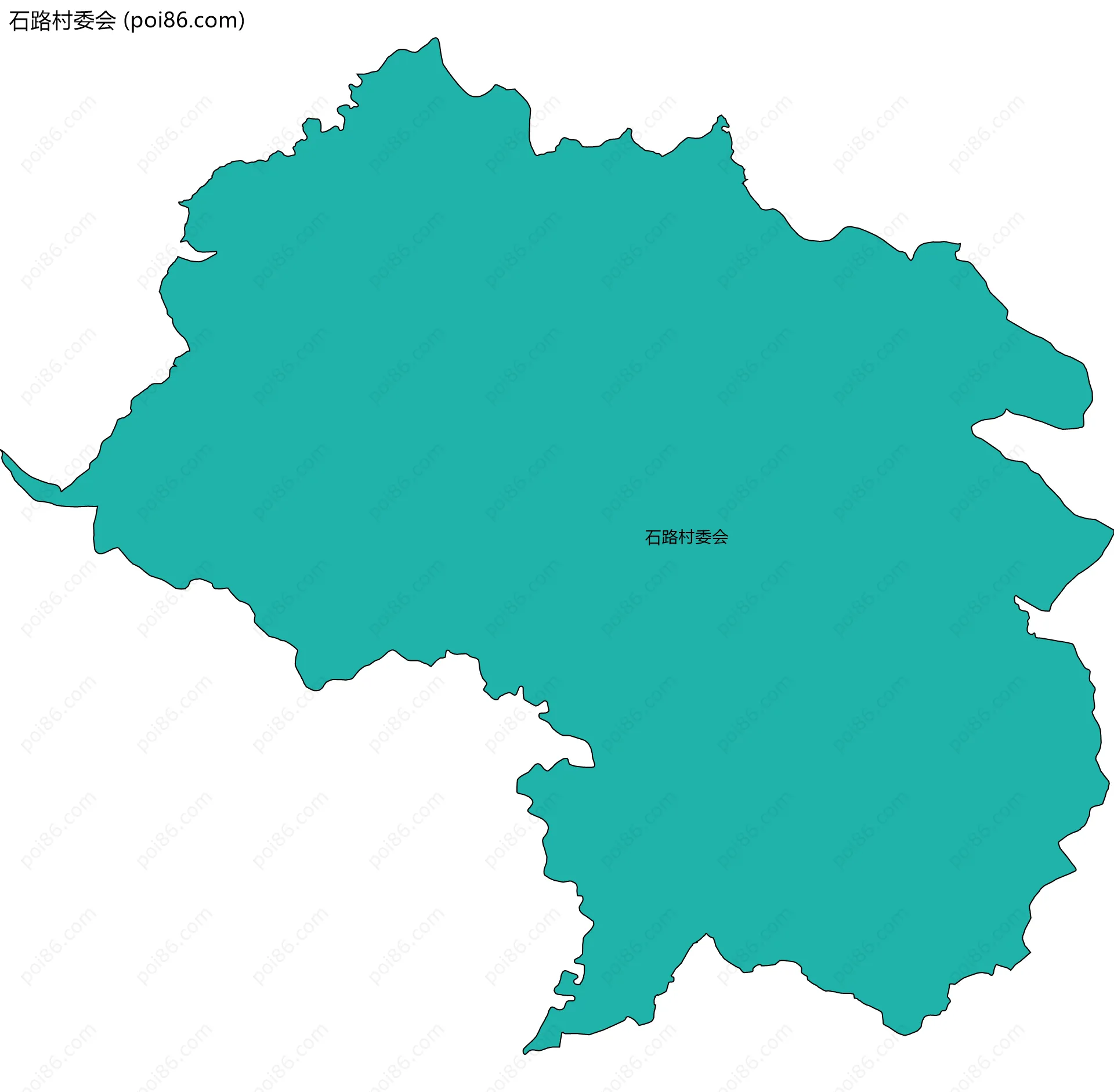 石路村委会边界地图