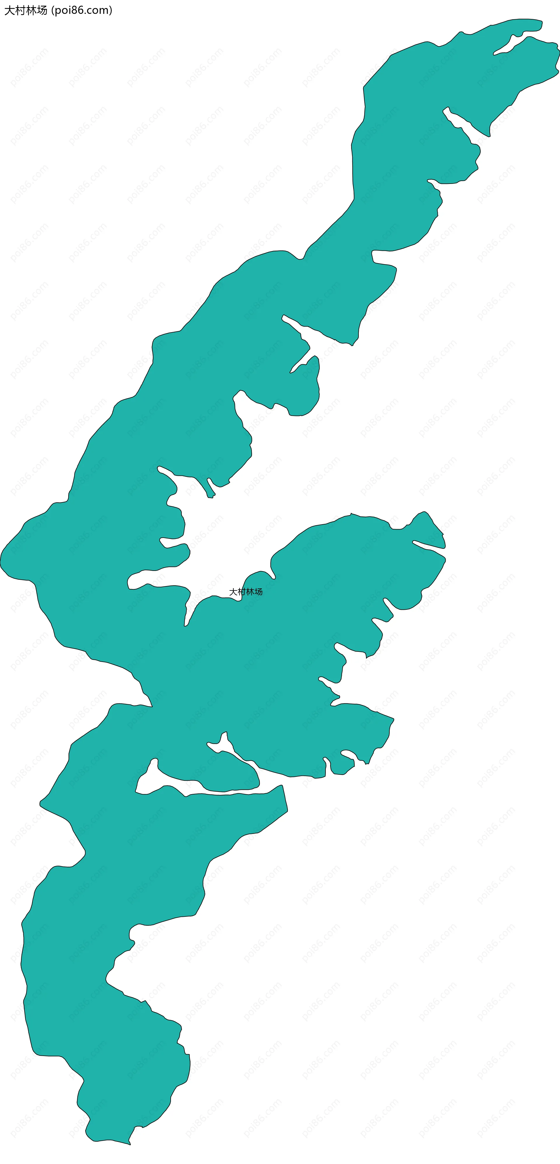 大村林场边界地图