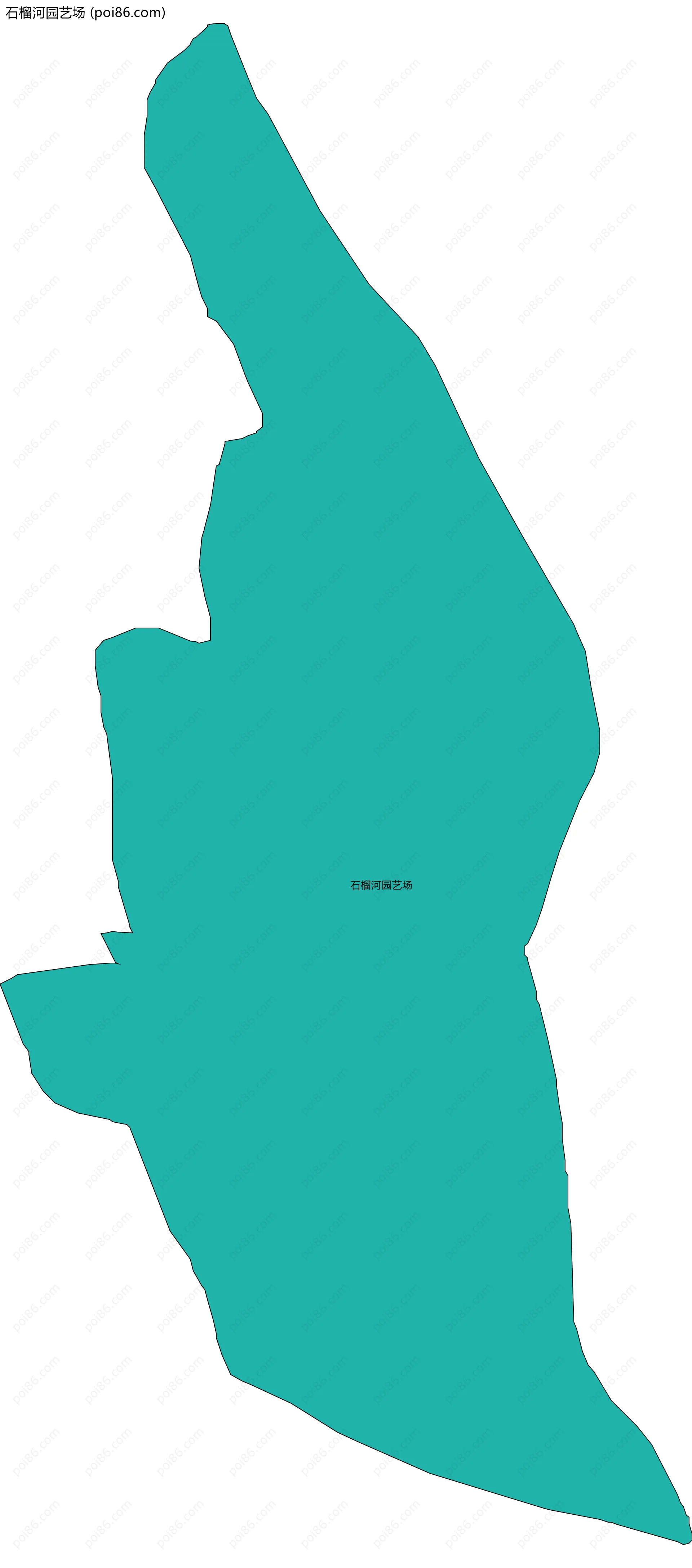 石榴河园艺场边界地图