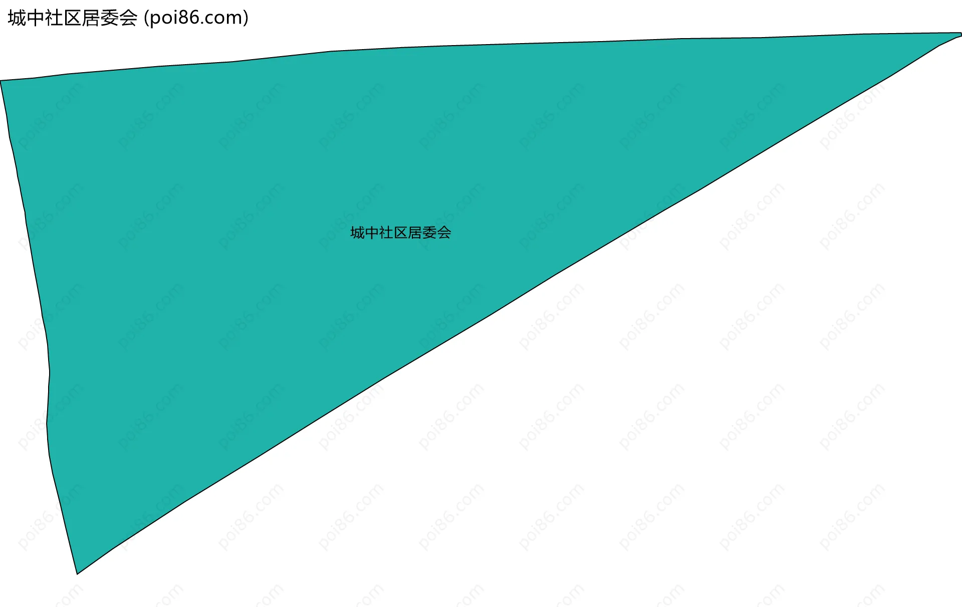 城中社区居委会边界地图