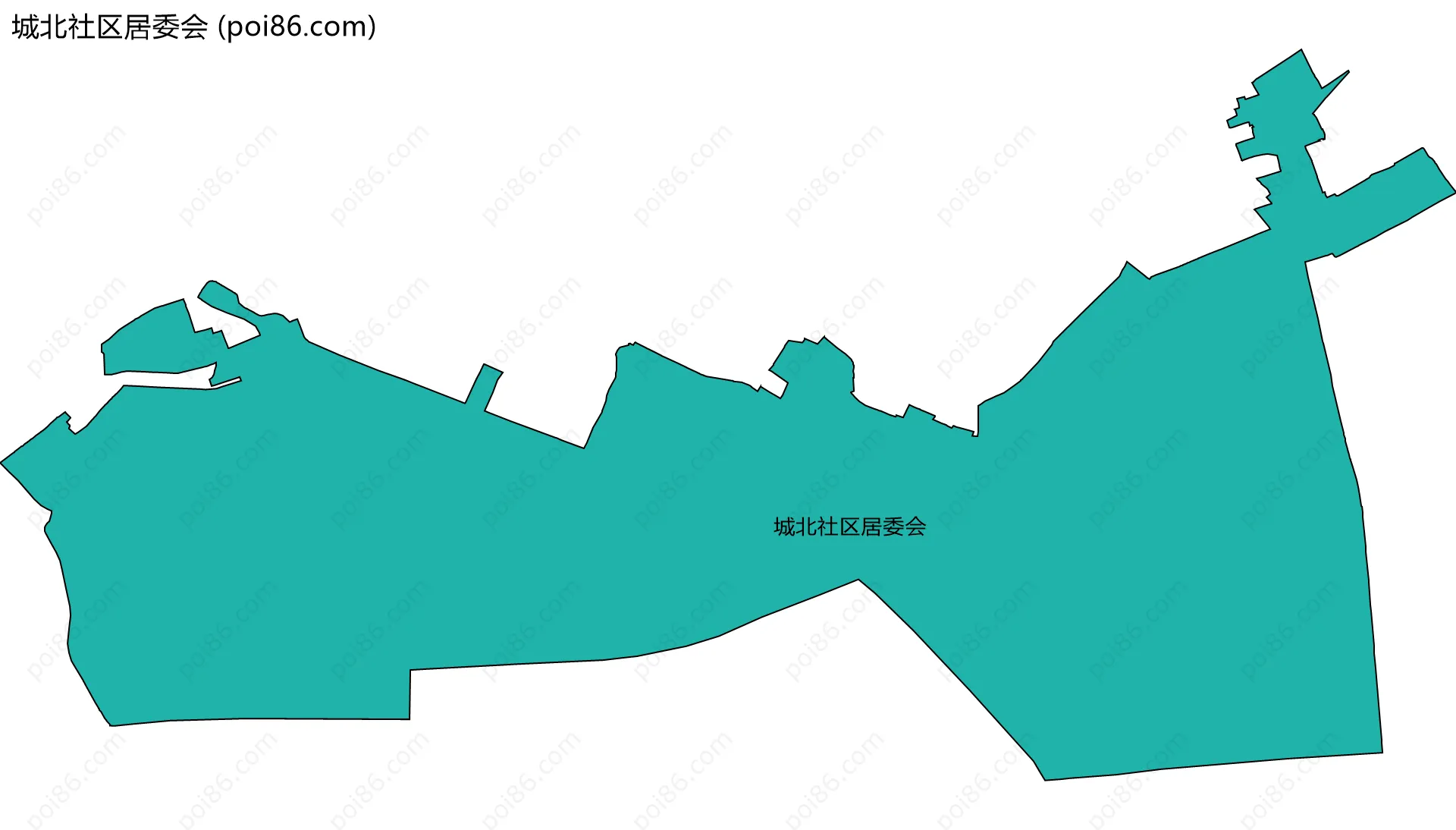 城北社区居委会边界地图