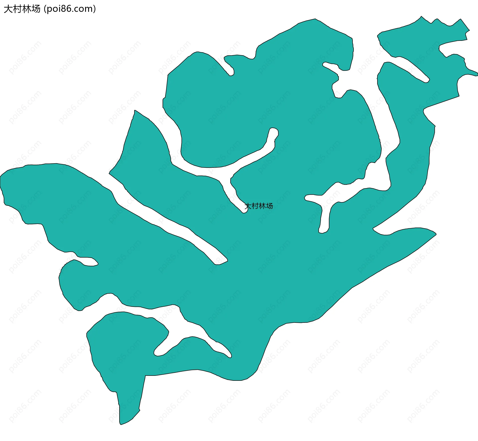 大村林场边界地图