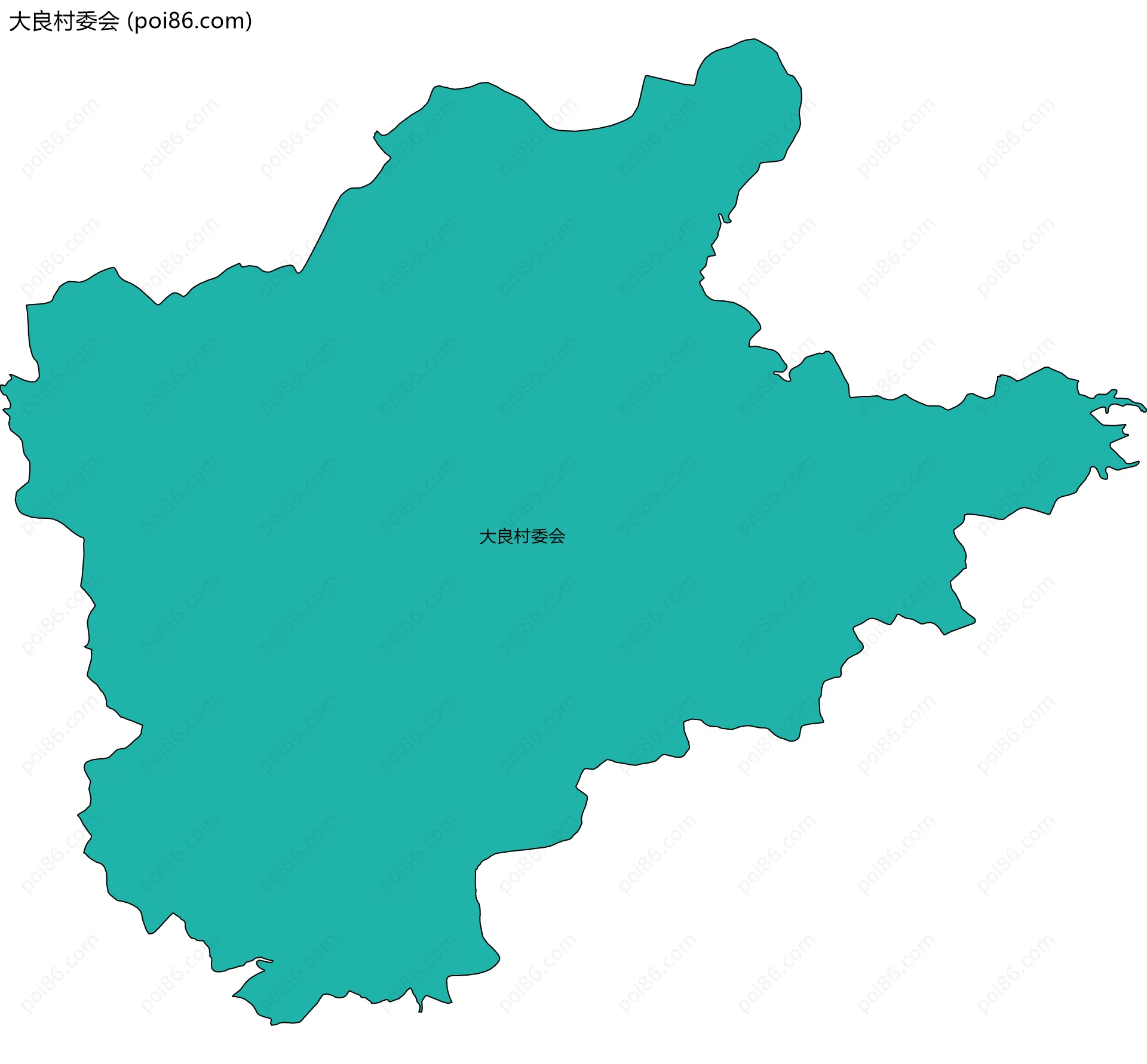 大良村委会边界地图