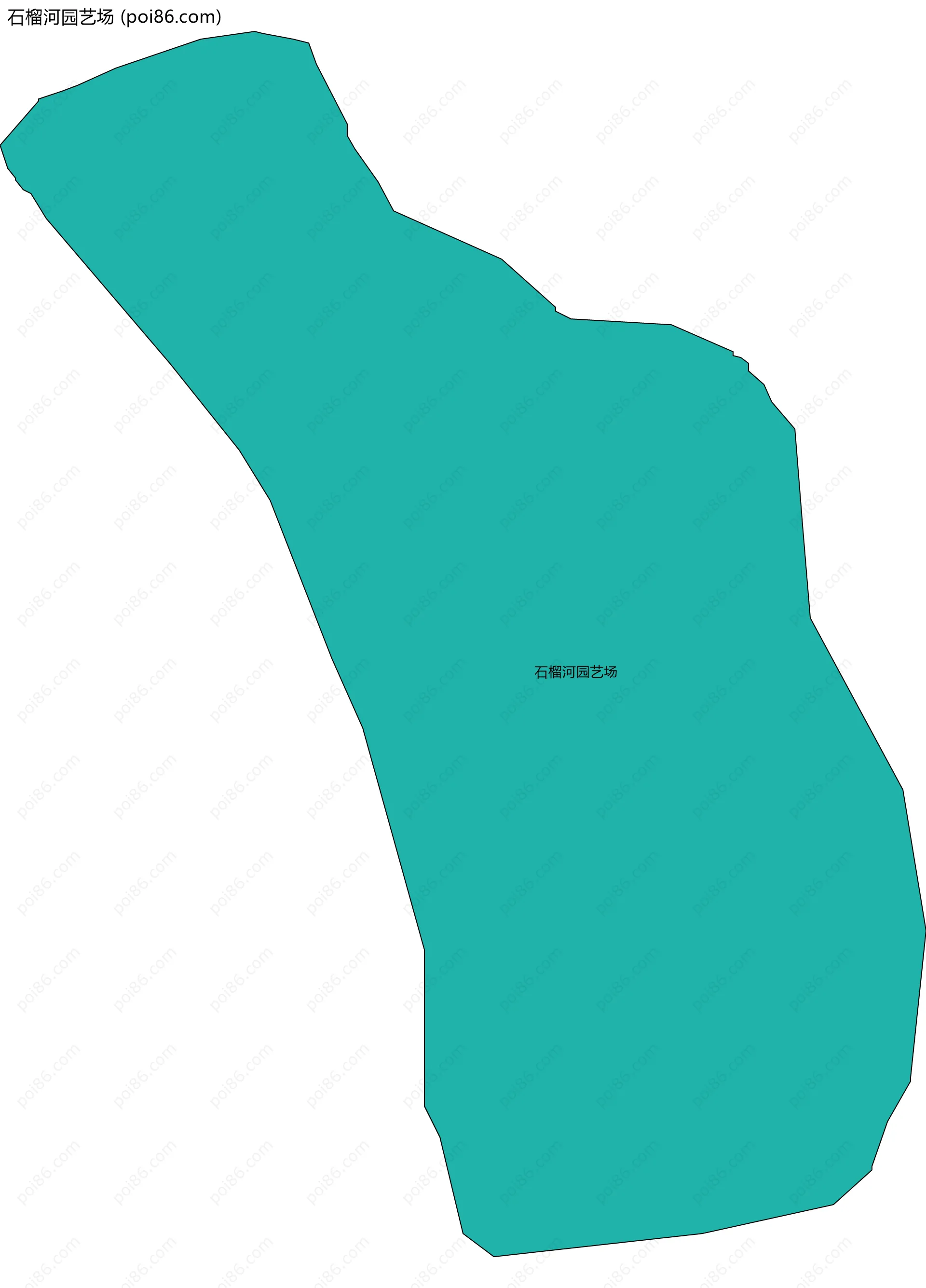 石榴河园艺场边界地图