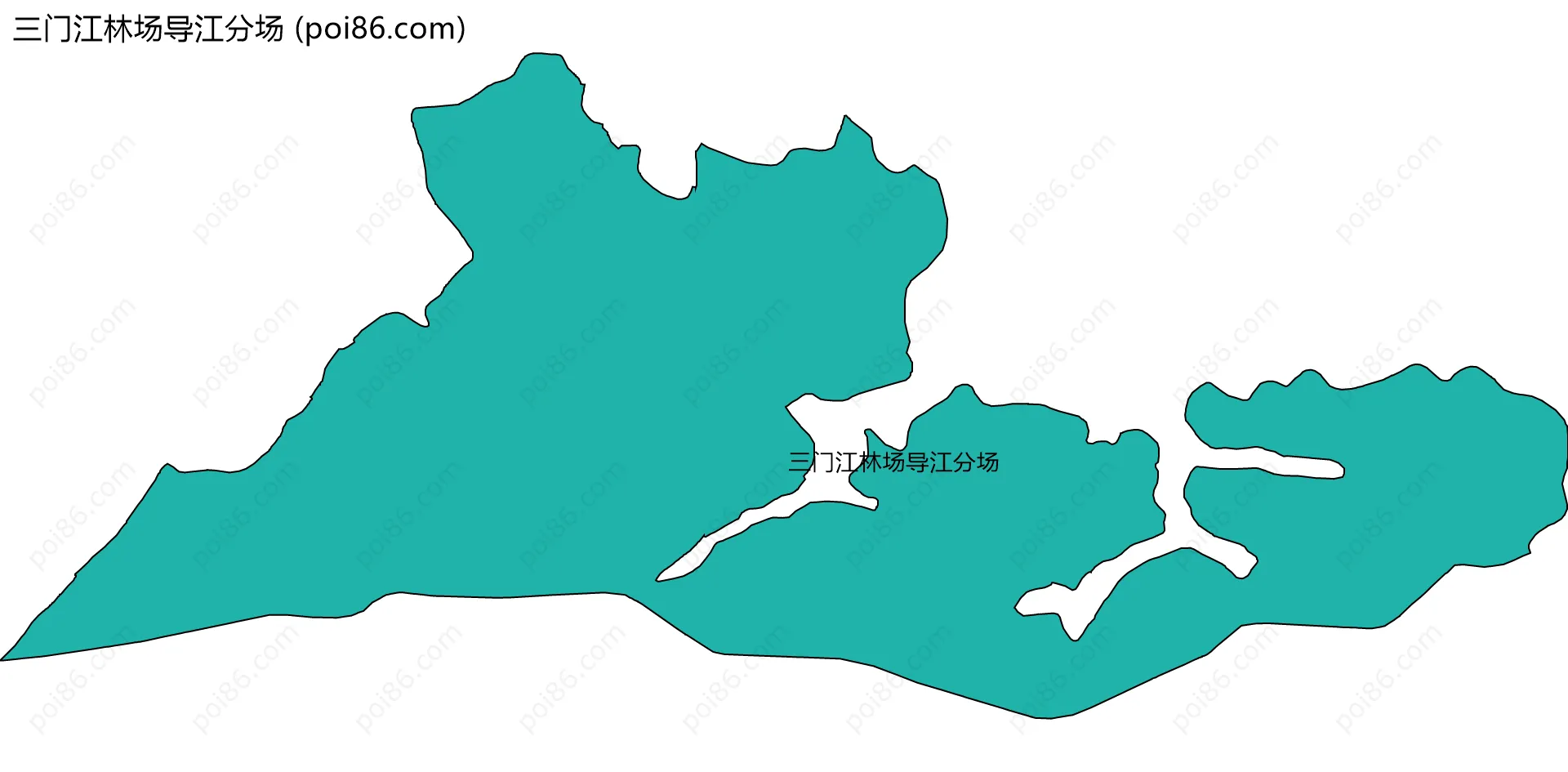 三门江林场导江分场边界地图