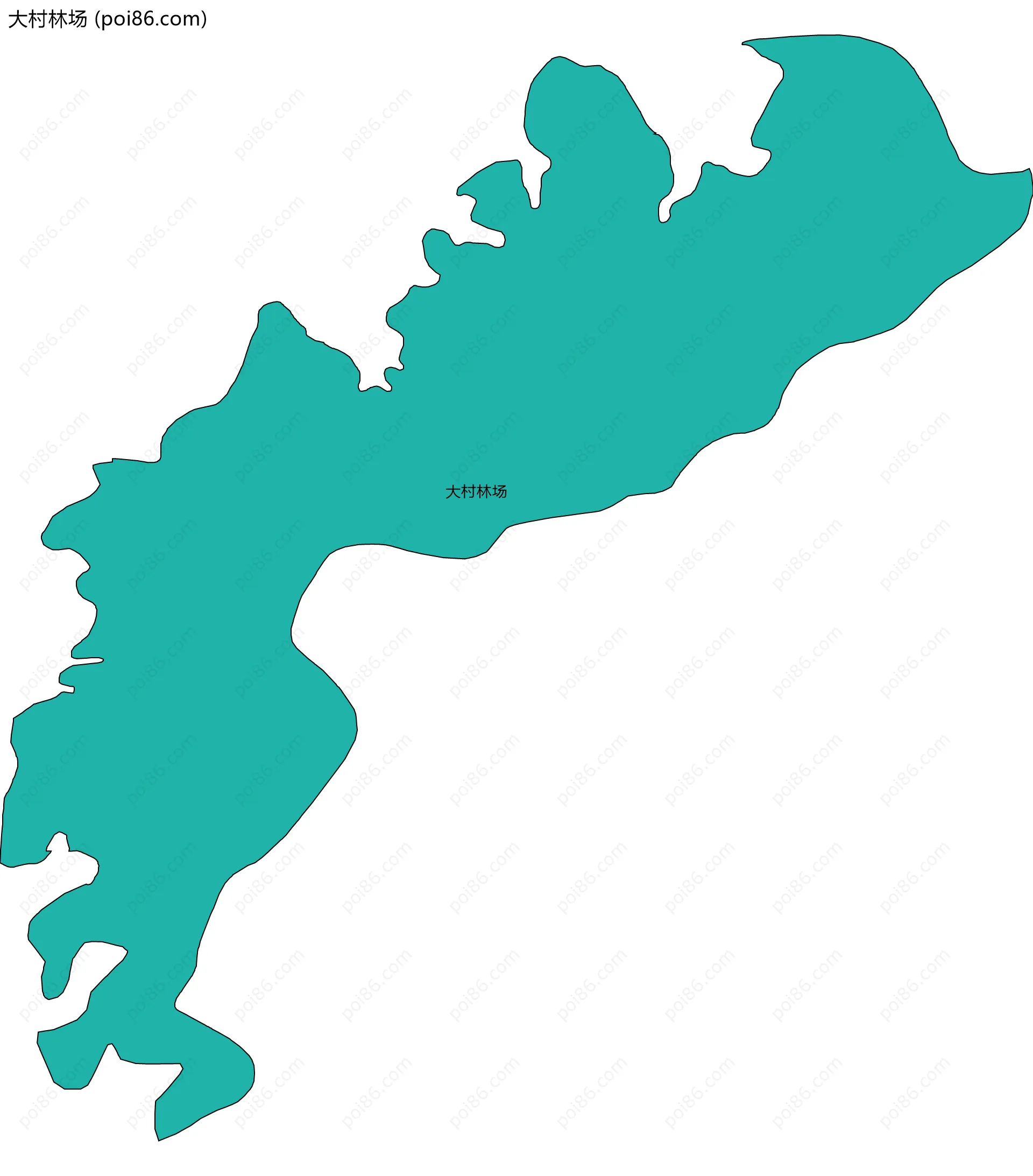 大村林场边界地图