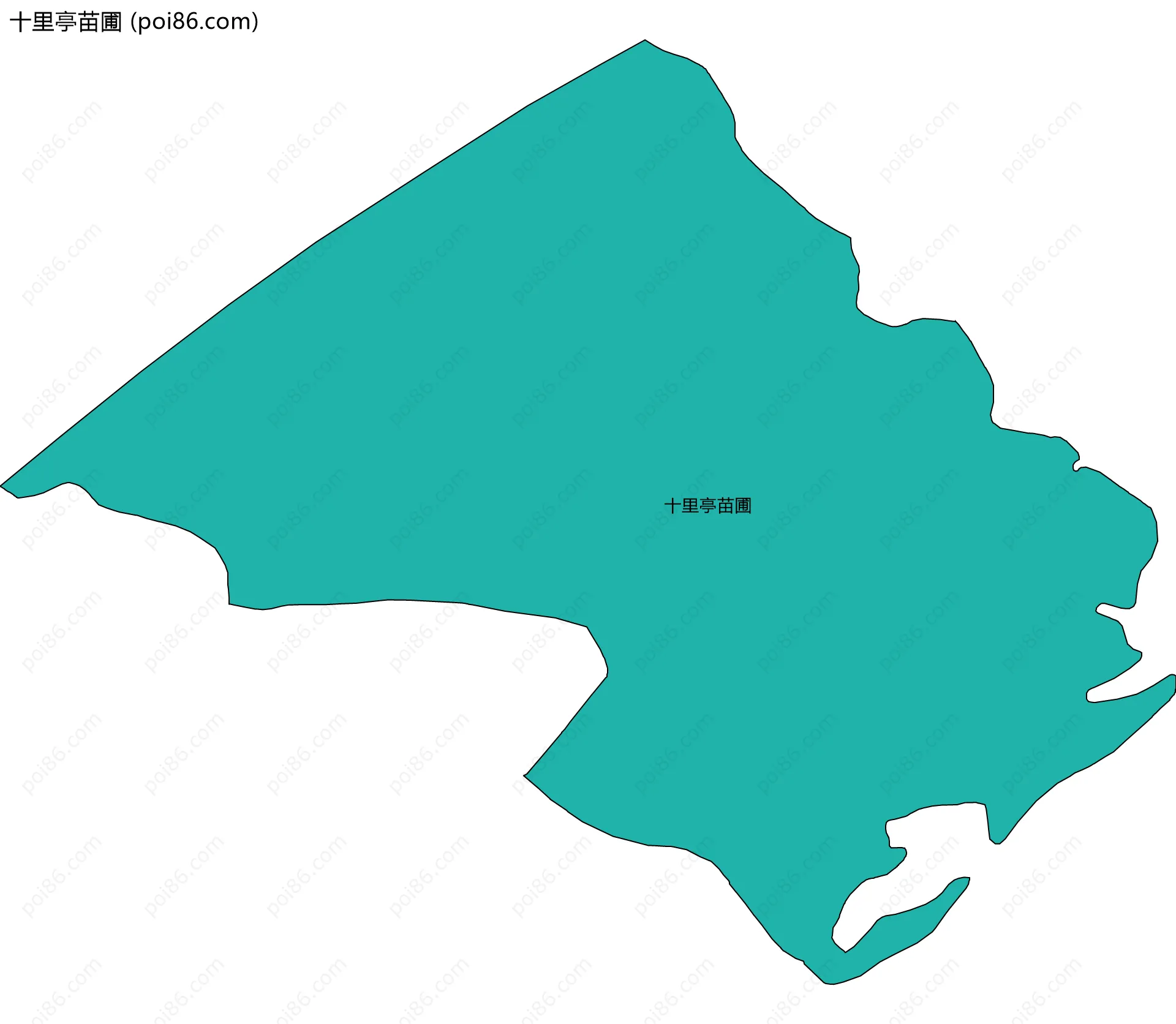 十里亭苗圃边界地图