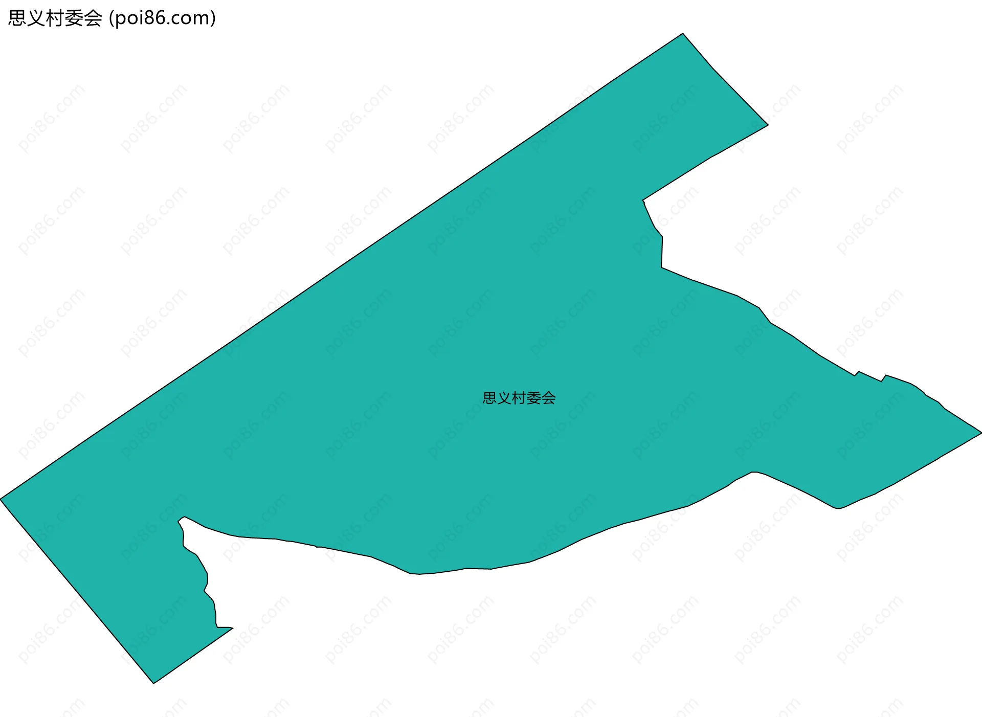 思义村委会边界地图
