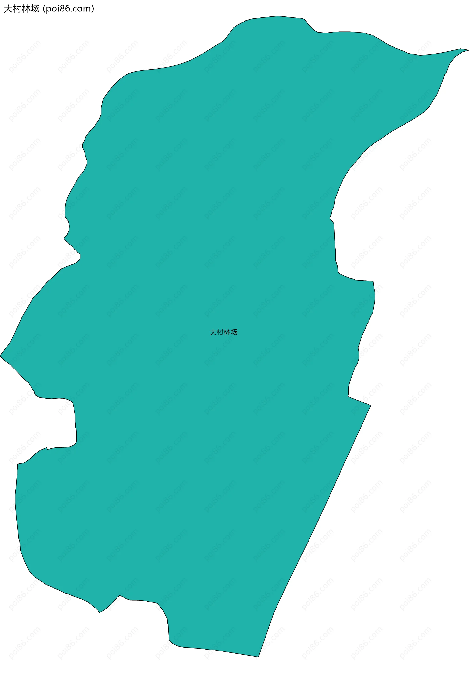 大村林场边界地图