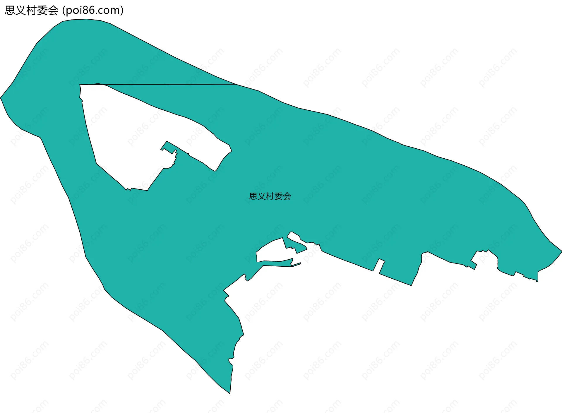 思义村委会边界地图