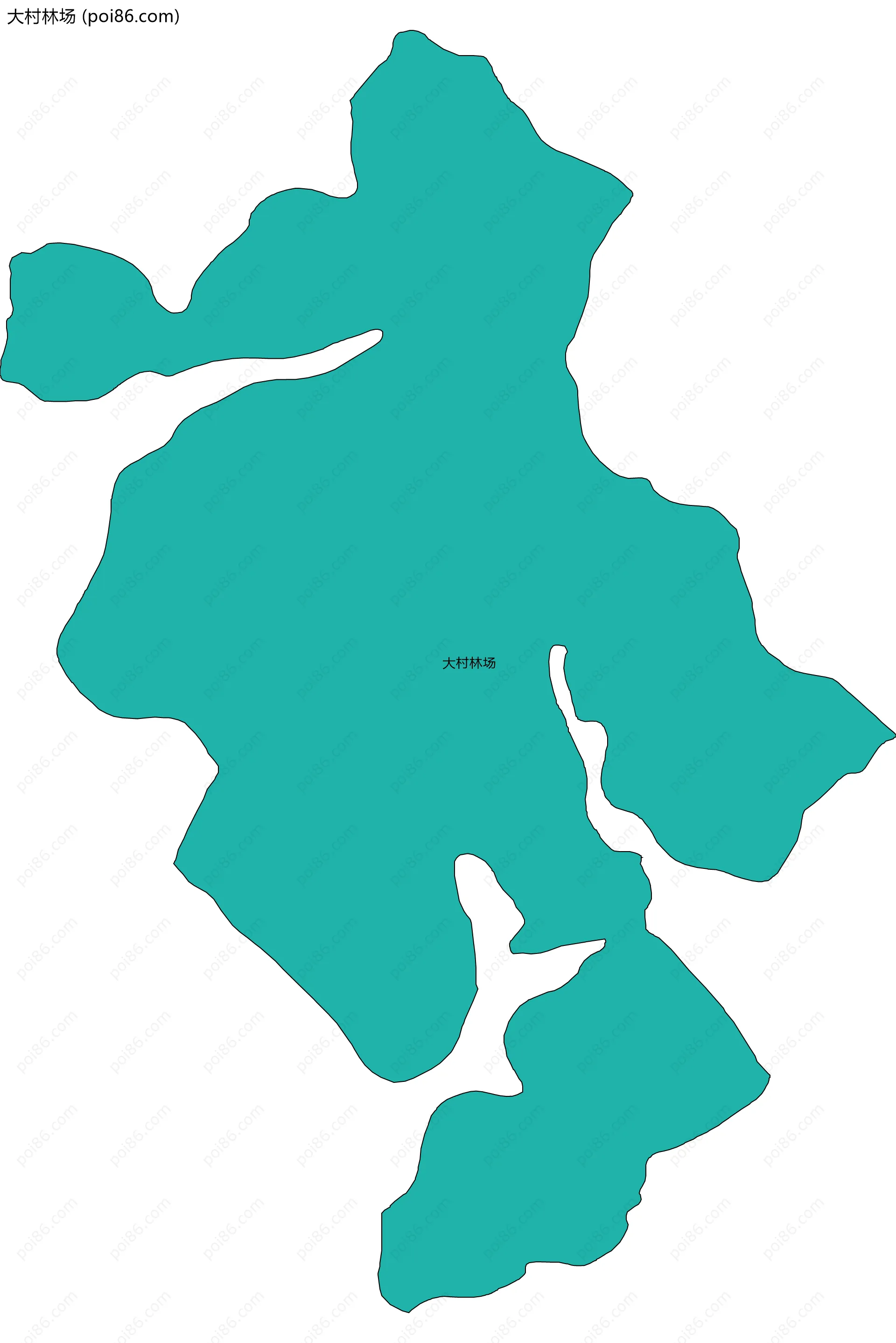 大村林场边界地图