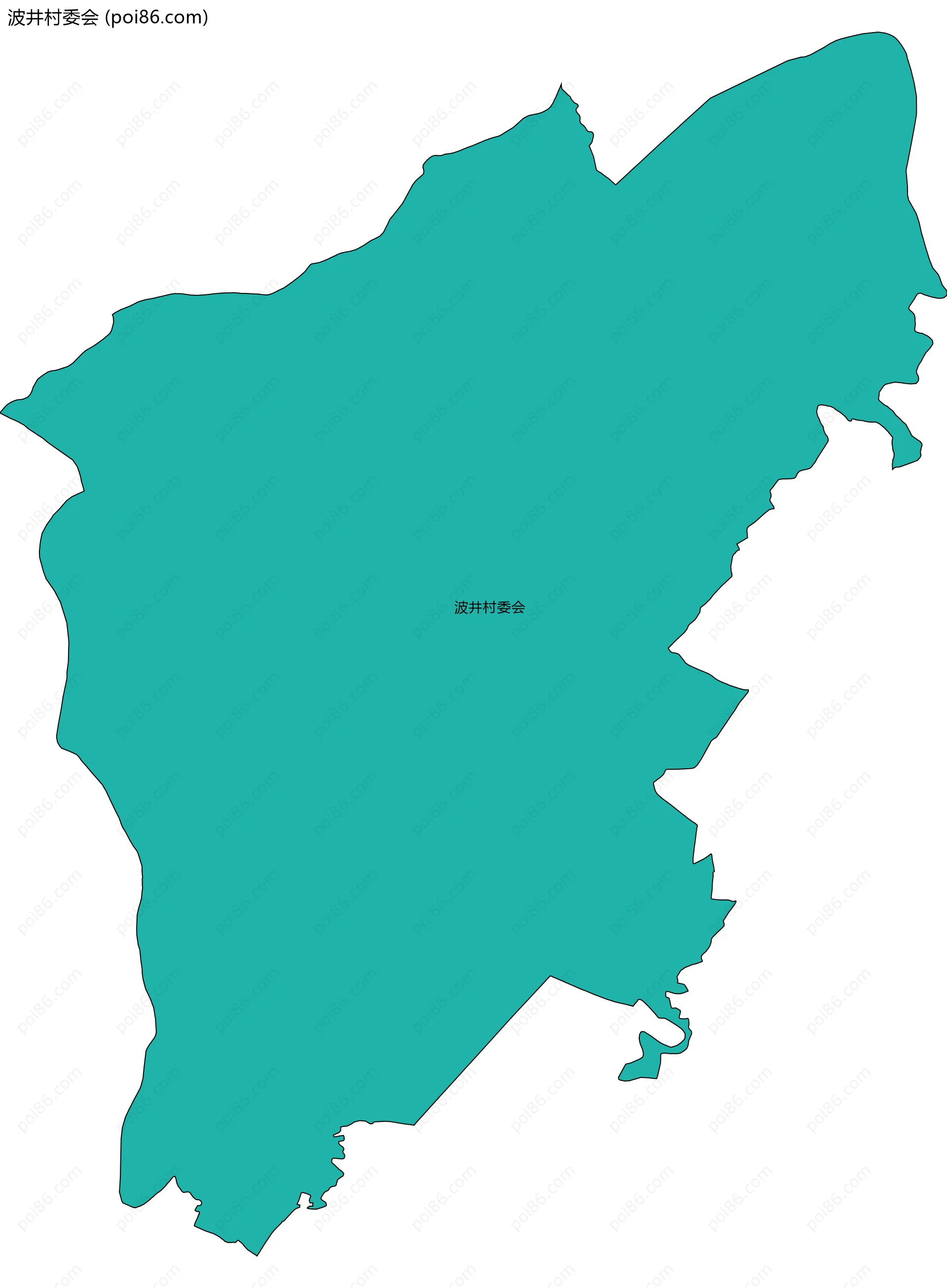 波井村委会边界地图