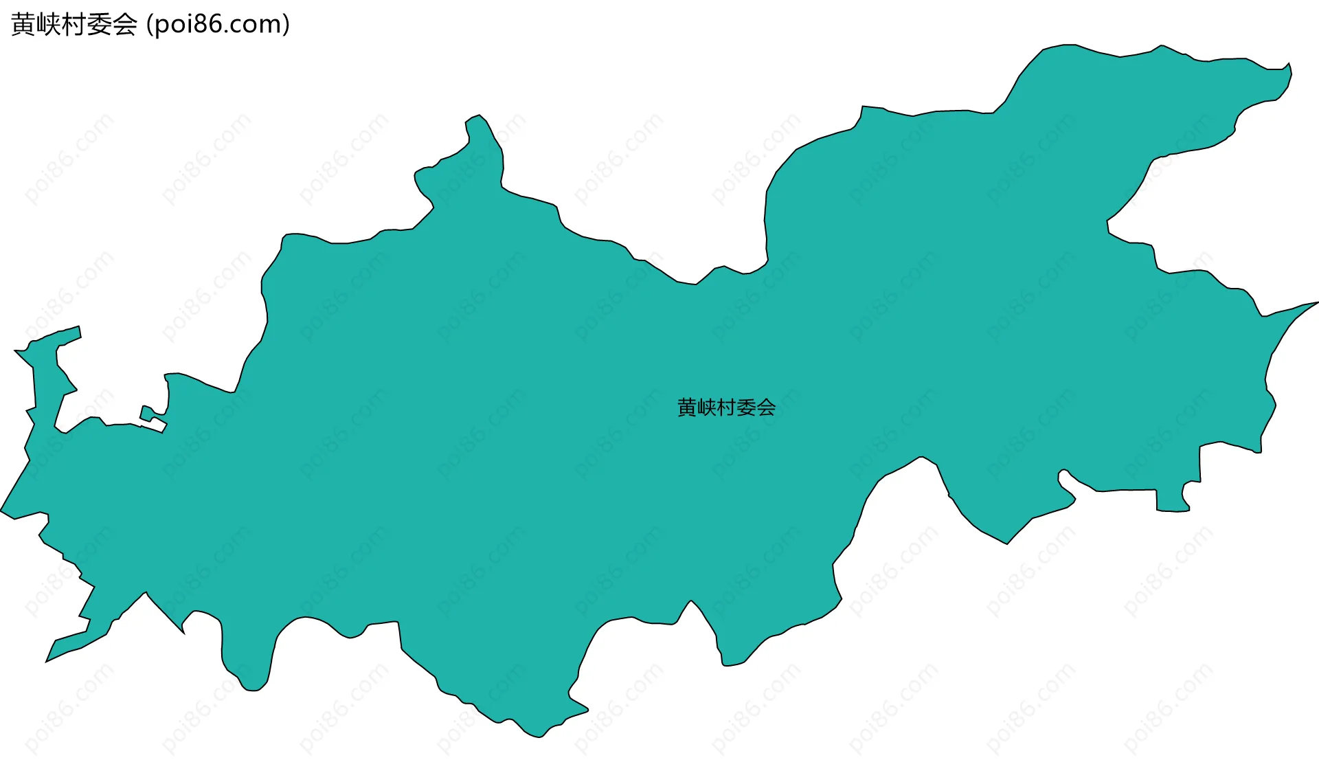 黄峡村委会边界地图