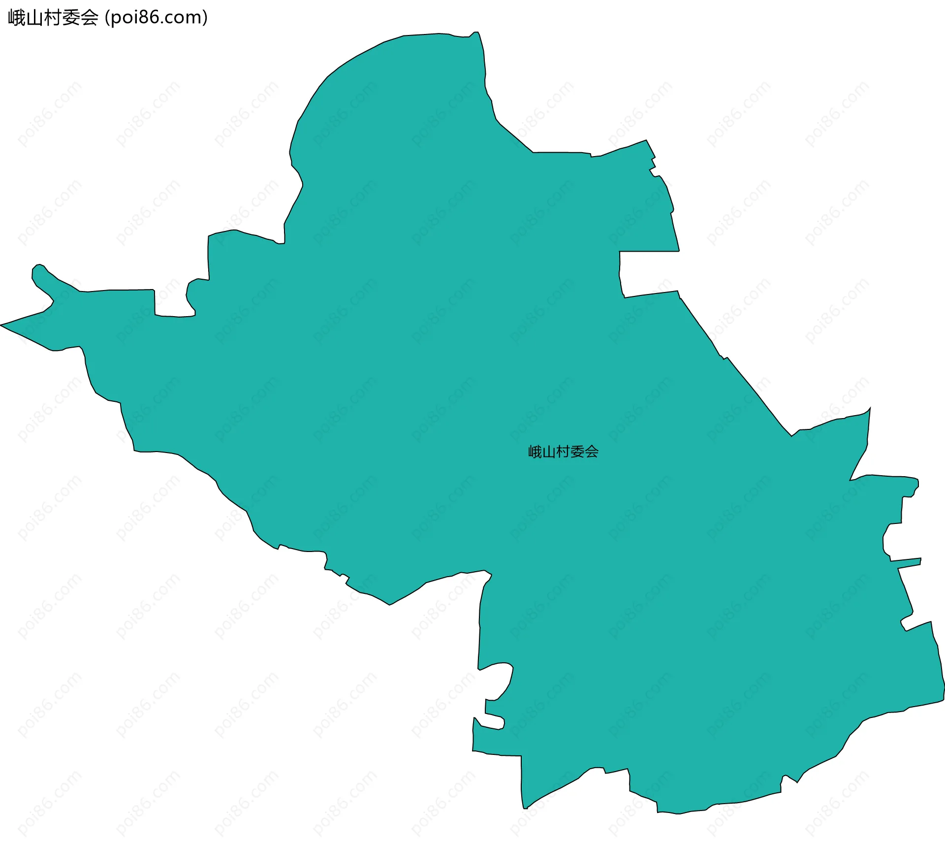 峨山村委会边界地图