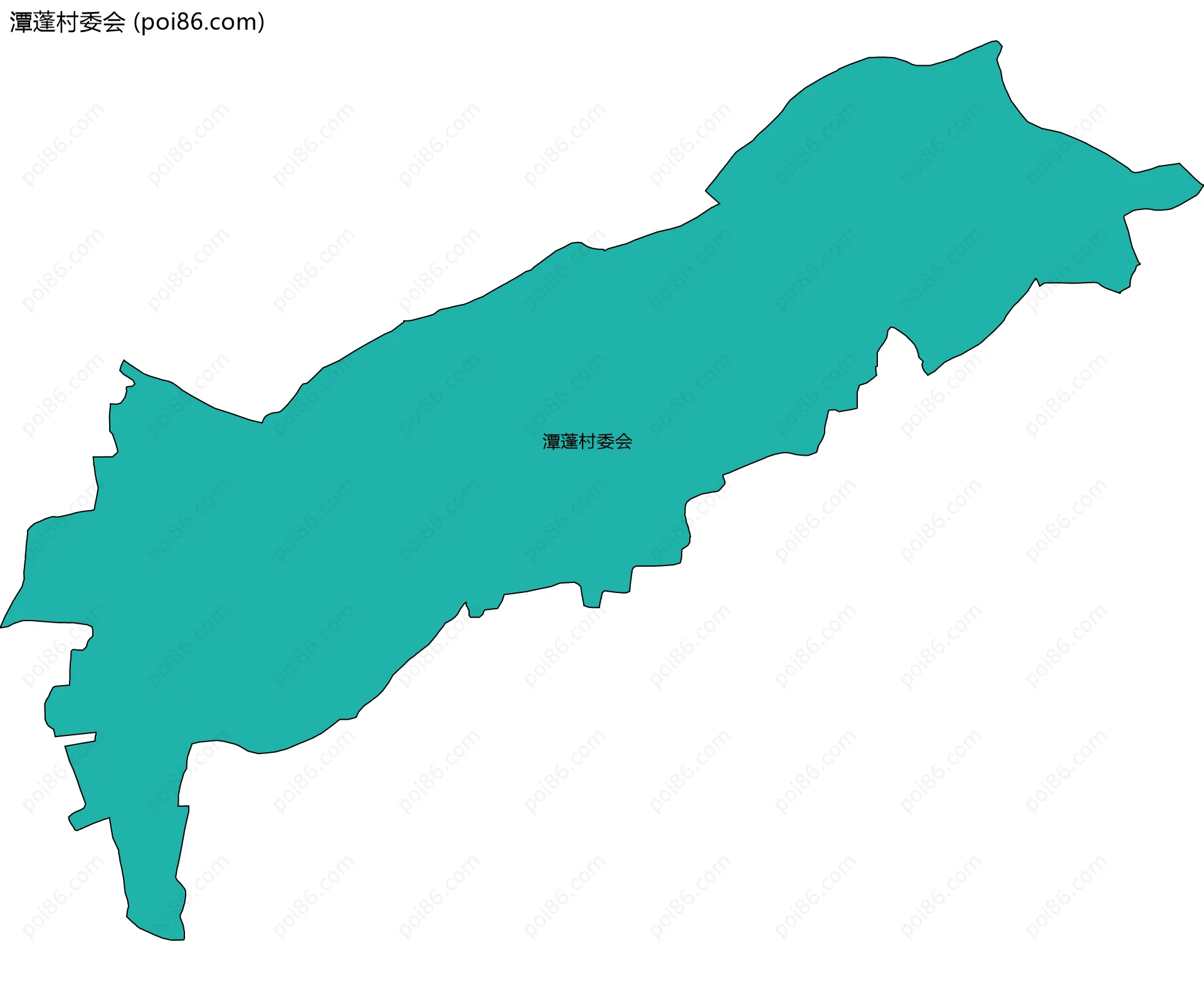 潭蓬村委会边界地图