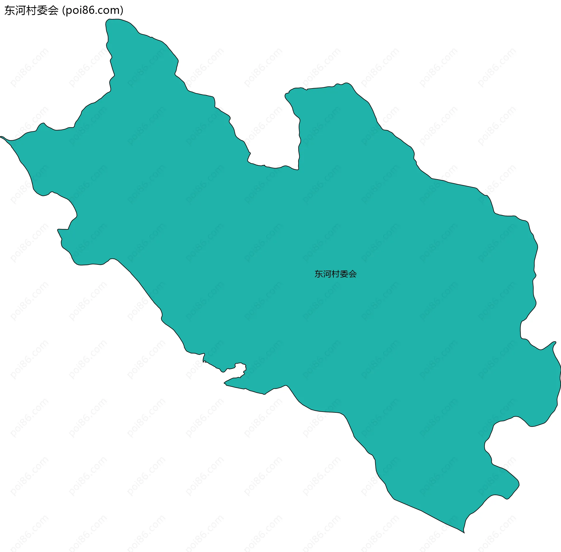 东河村委会边界地图