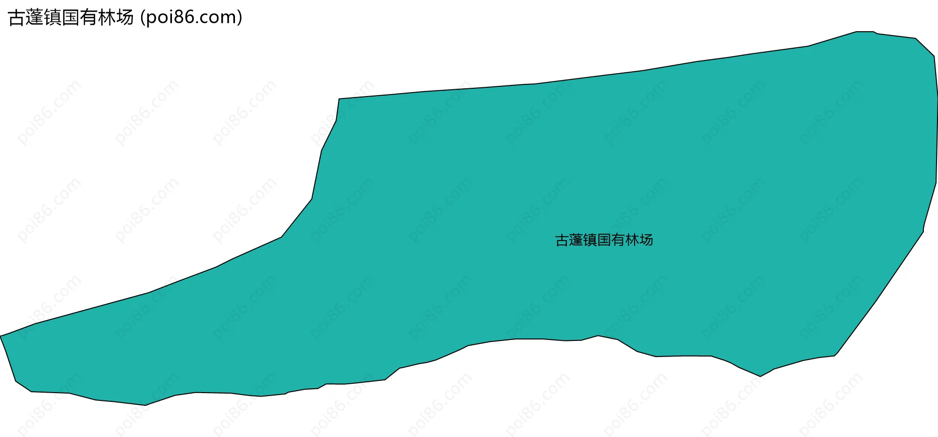 古蓬镇国有林场边界地图