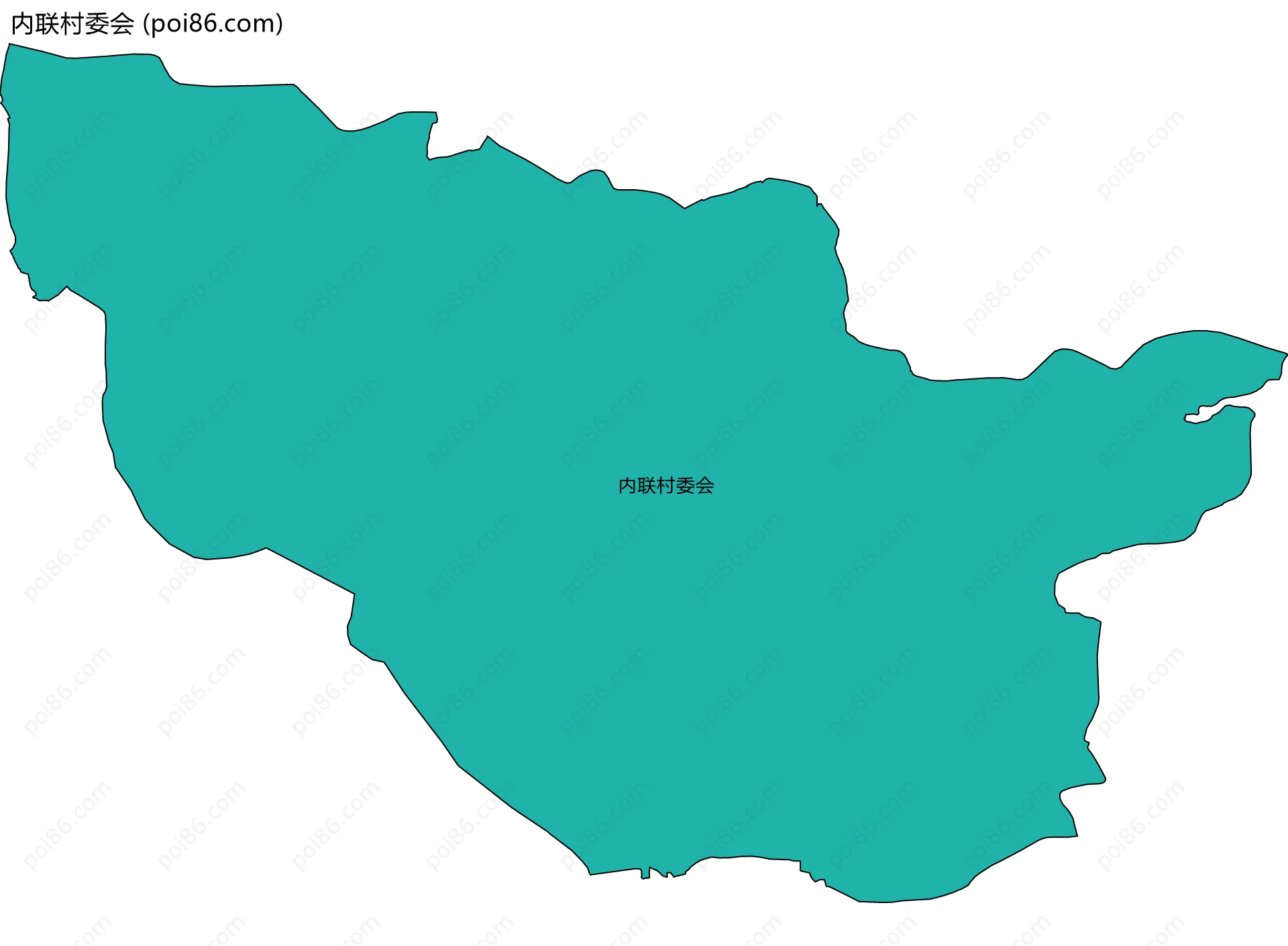内联村委会边界地图