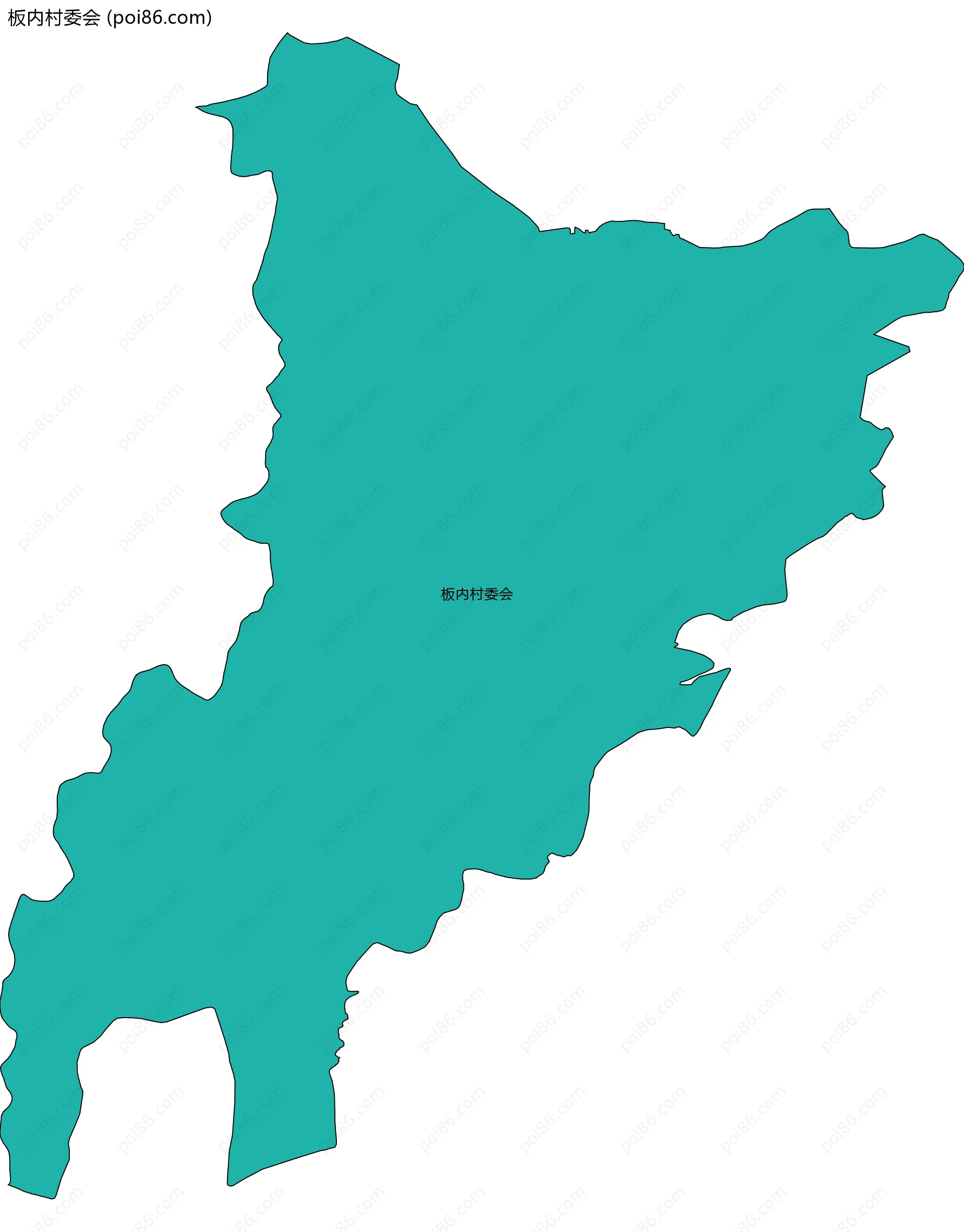 板内村委会边界地图