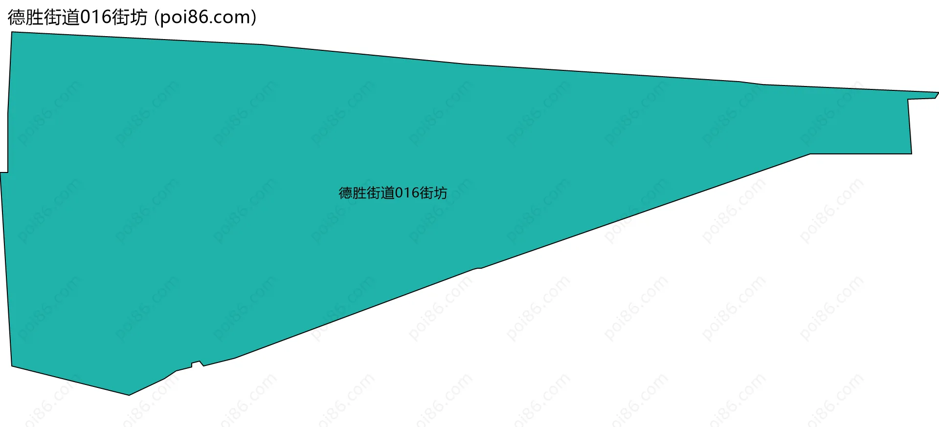 德胜街道016街坊边界地图