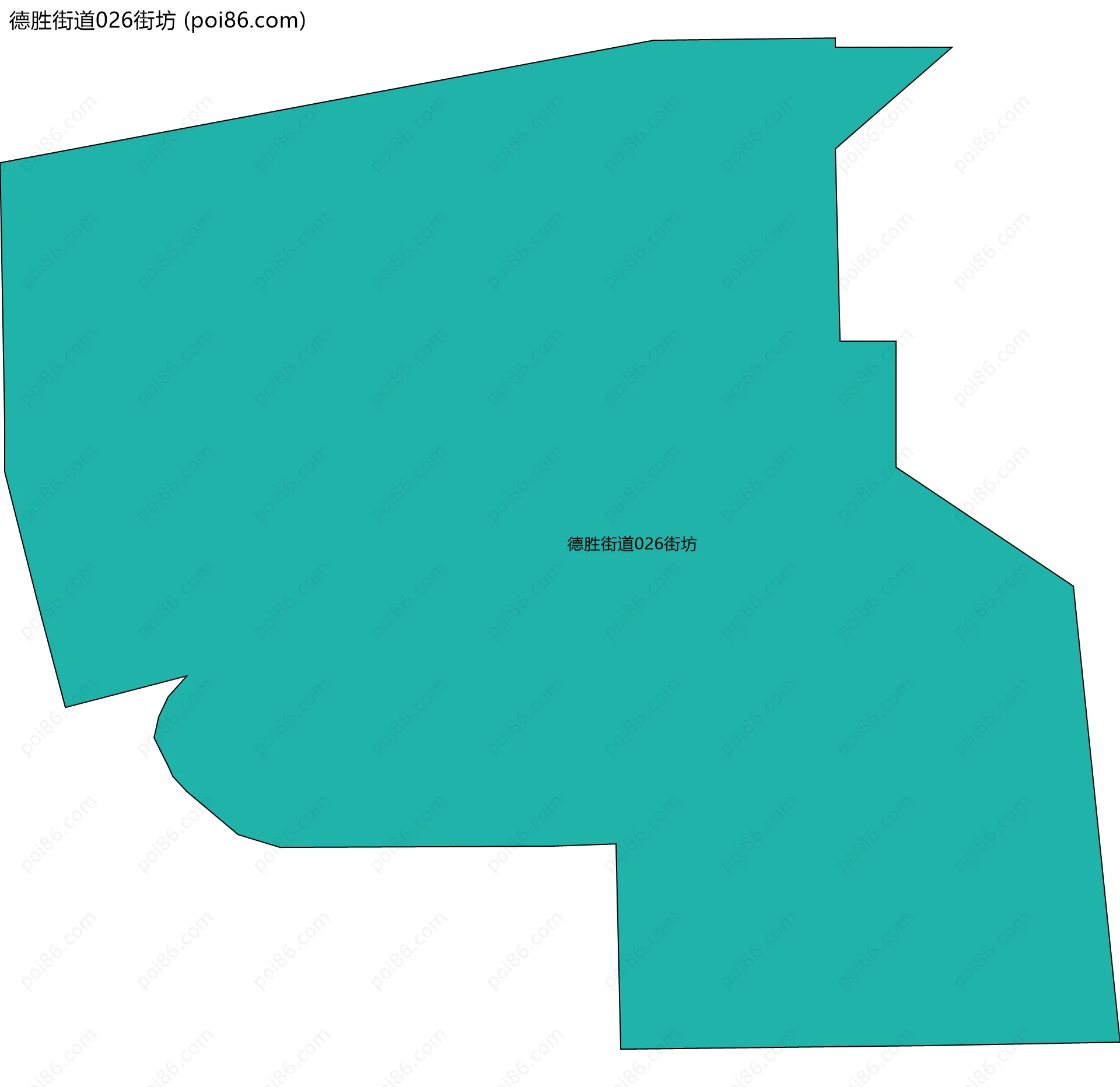 德胜街道026街坊边界地图