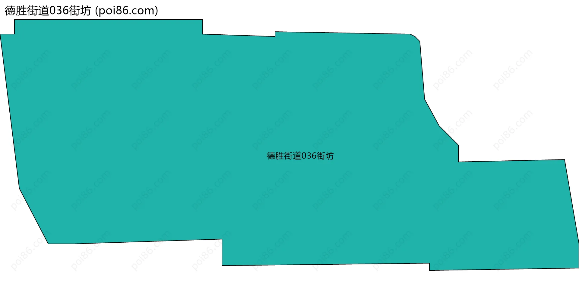 德胜街道036街坊边界地图