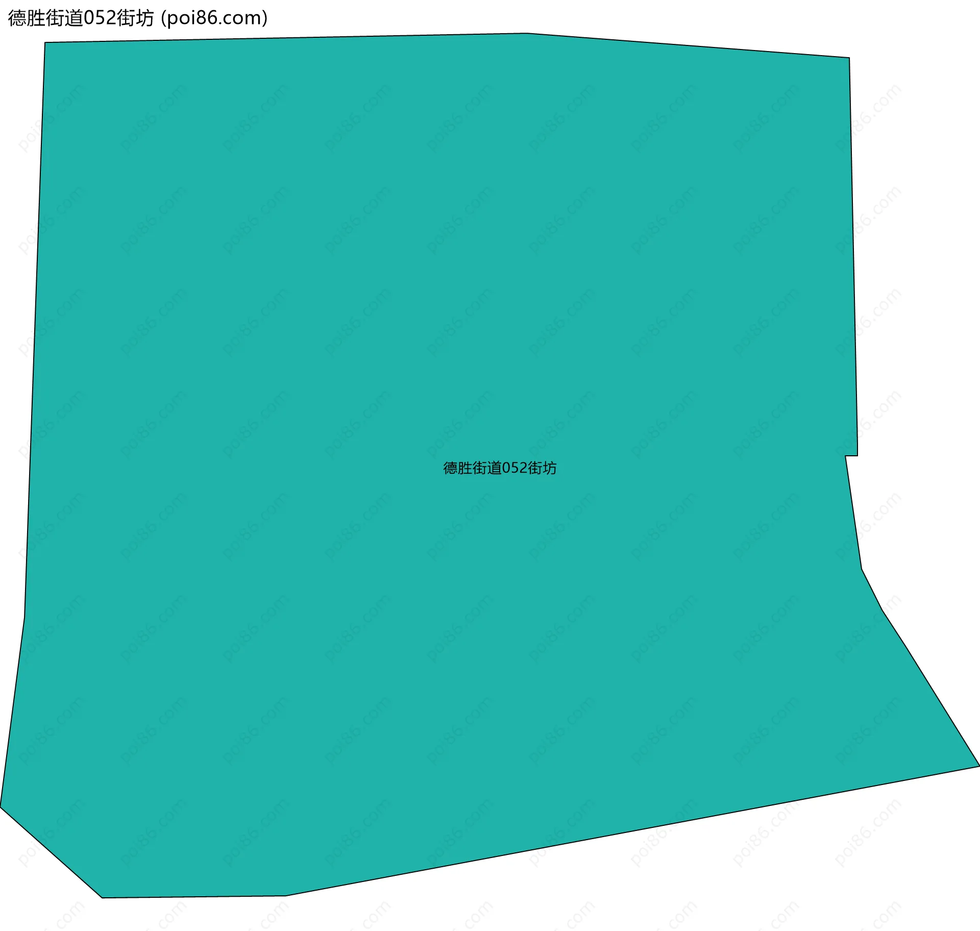 德胜街道052街坊边界地图