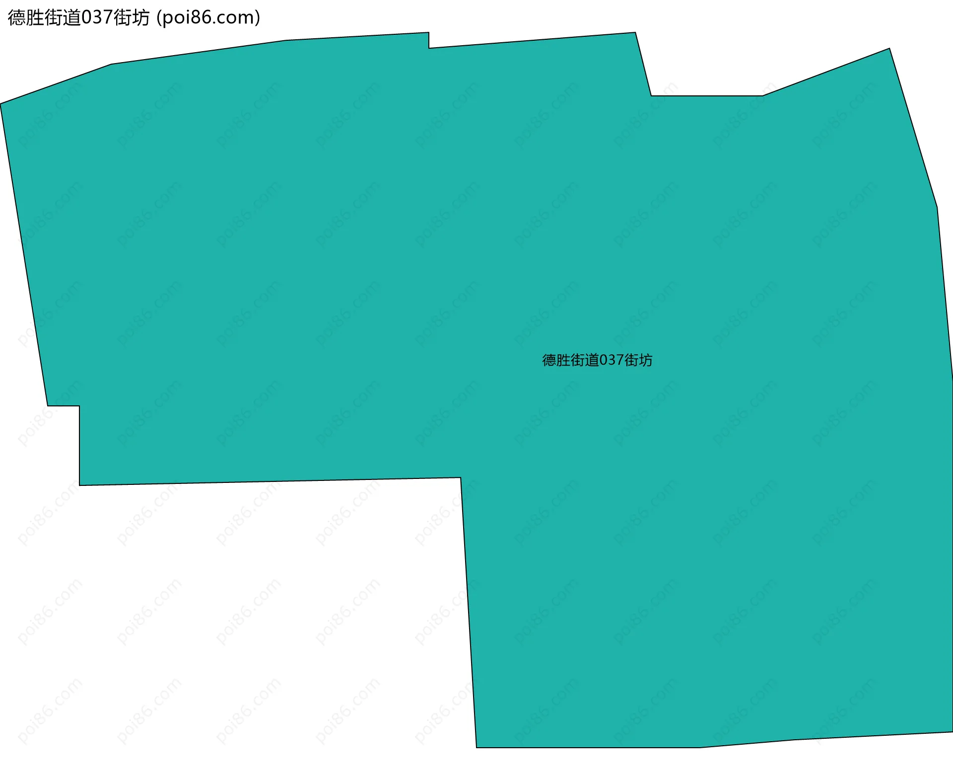 德胜街道037街坊边界地图