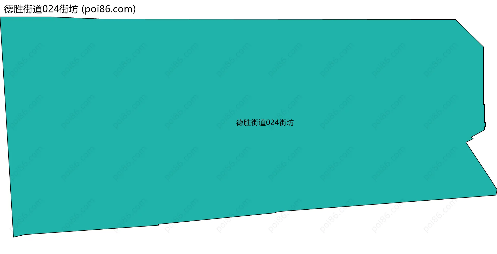 德胜街道024街坊边界地图