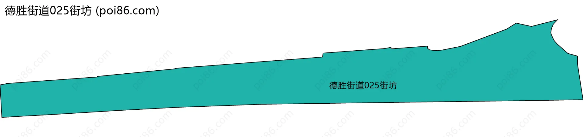 德胜街道025街坊边界地图