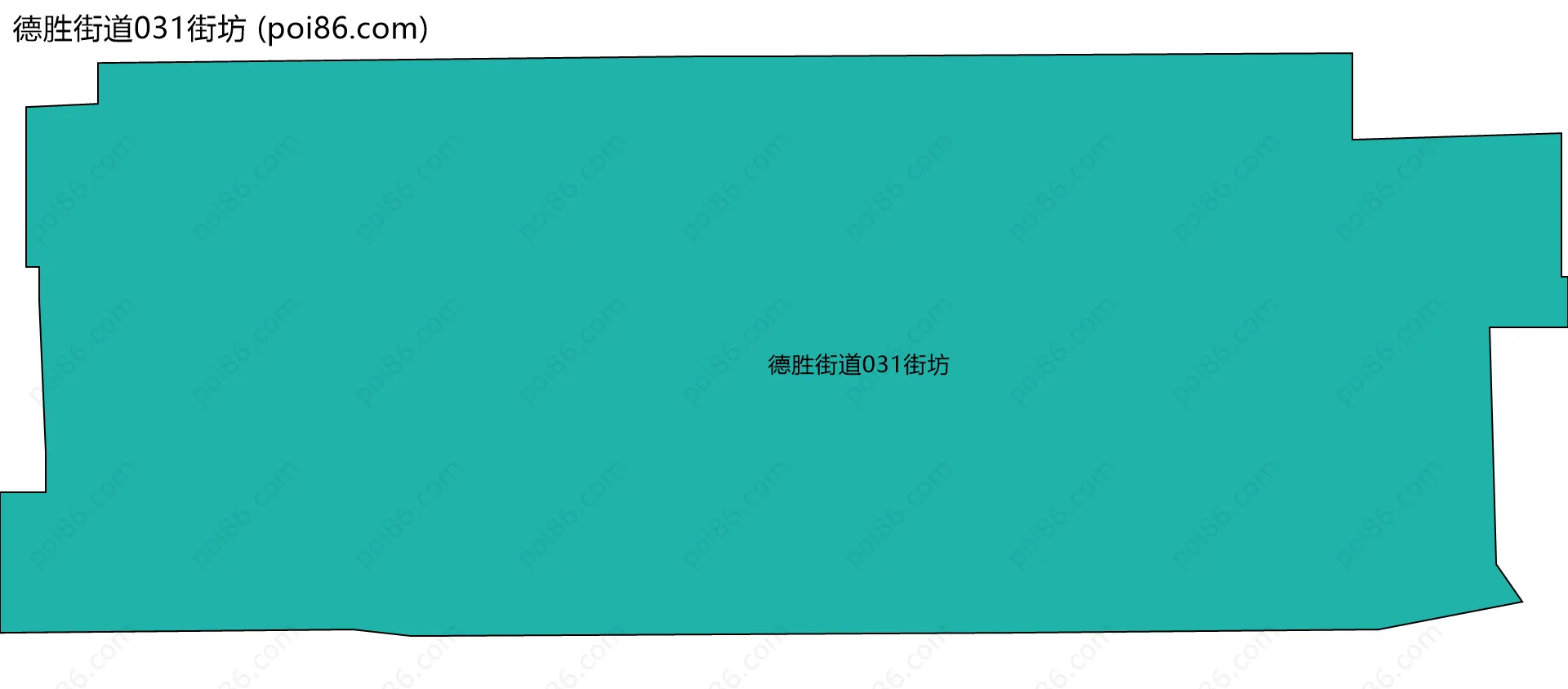 德胜街道031街坊边界地图