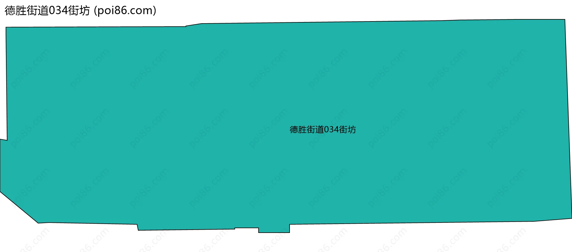 德胜街道034街坊边界地图