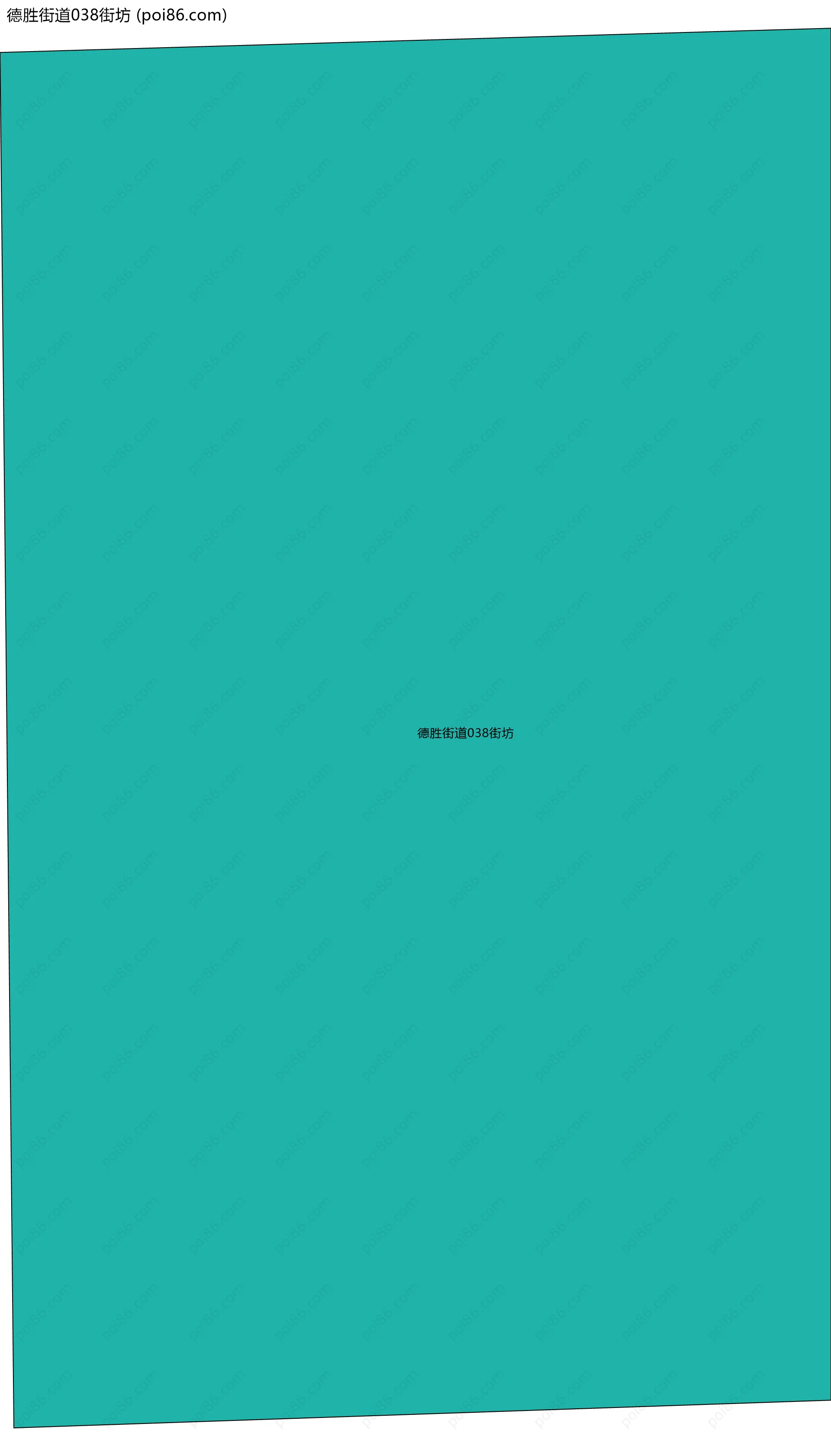 德胜街道038街坊边界地图