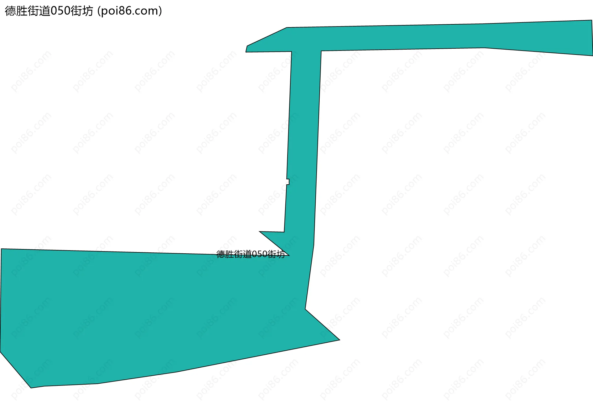 德胜街道050街坊边界地图