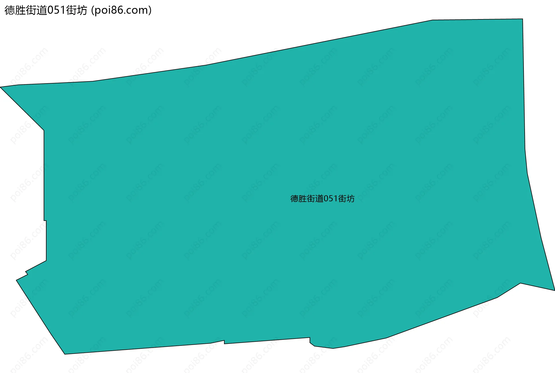 德胜街道051街坊边界地图